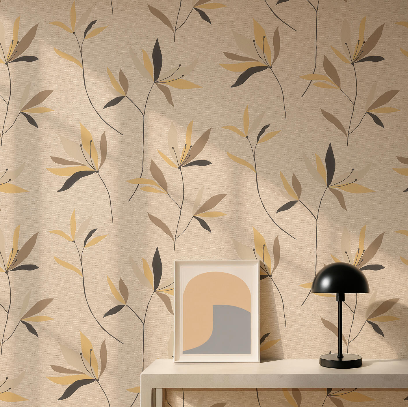 Papel pintado vinilo aplicación cola en pared naturaleza floral 82 utility multicolor rasch 53cmx10.05m lavable