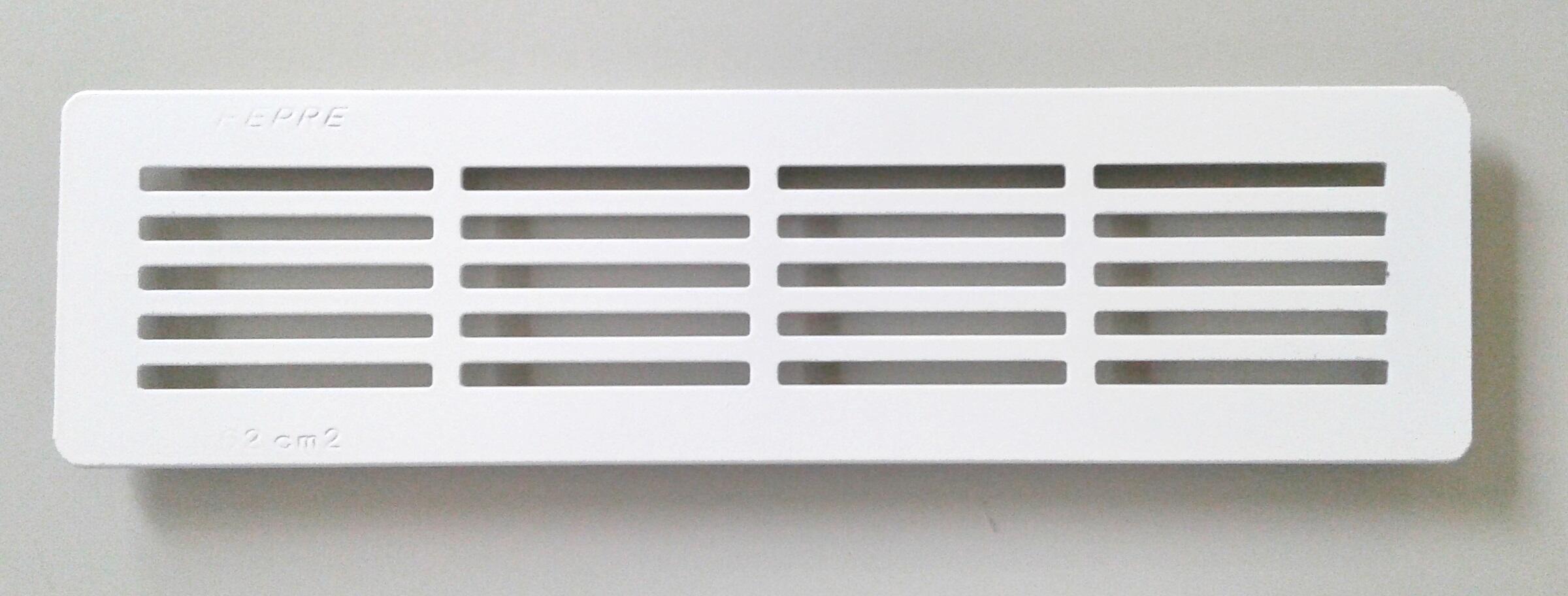 Grelha de ventilação 8X30CM BRANCO - 2