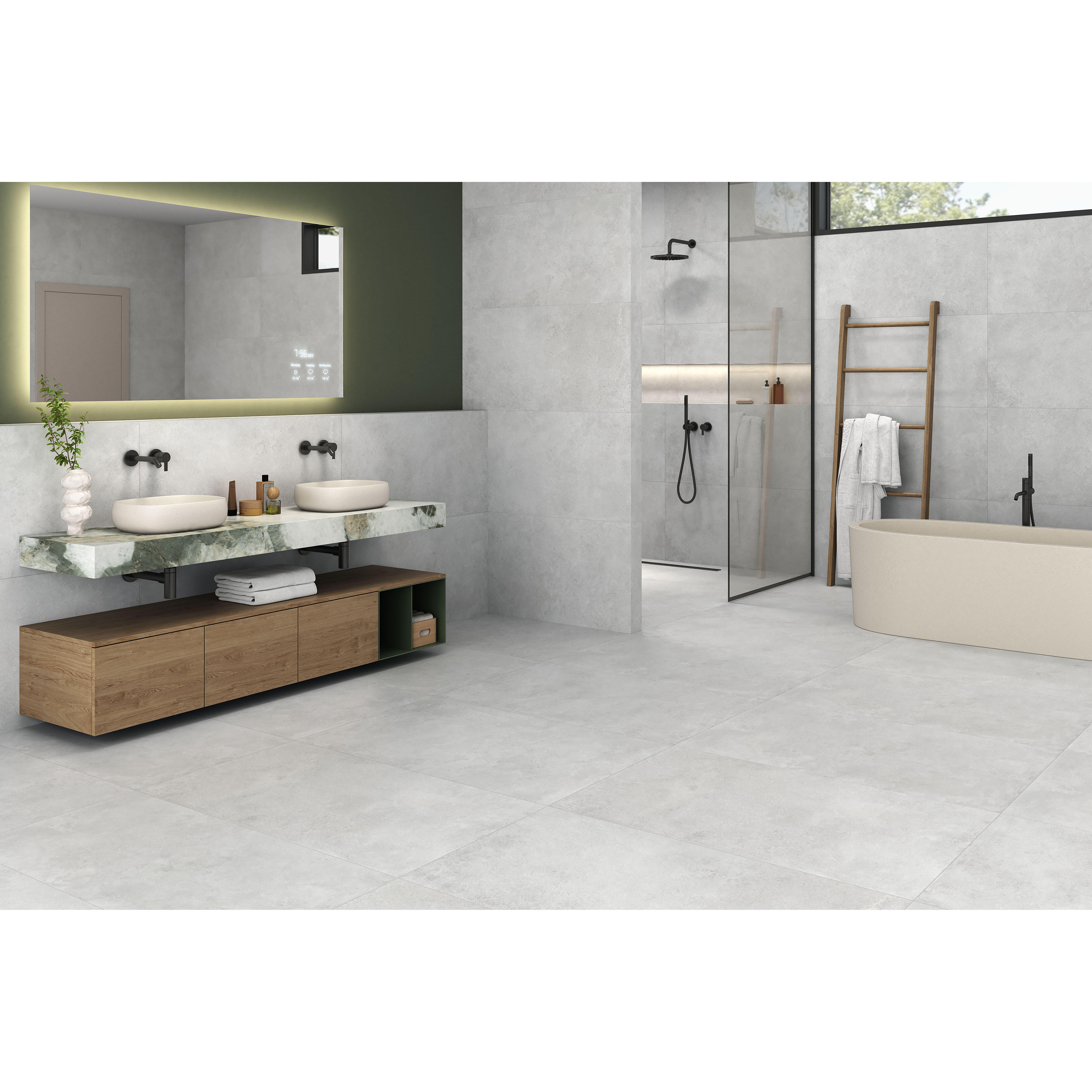 SUELO PORCELÁNICO 60X120CM DAYSON SOFT PEARL - 2