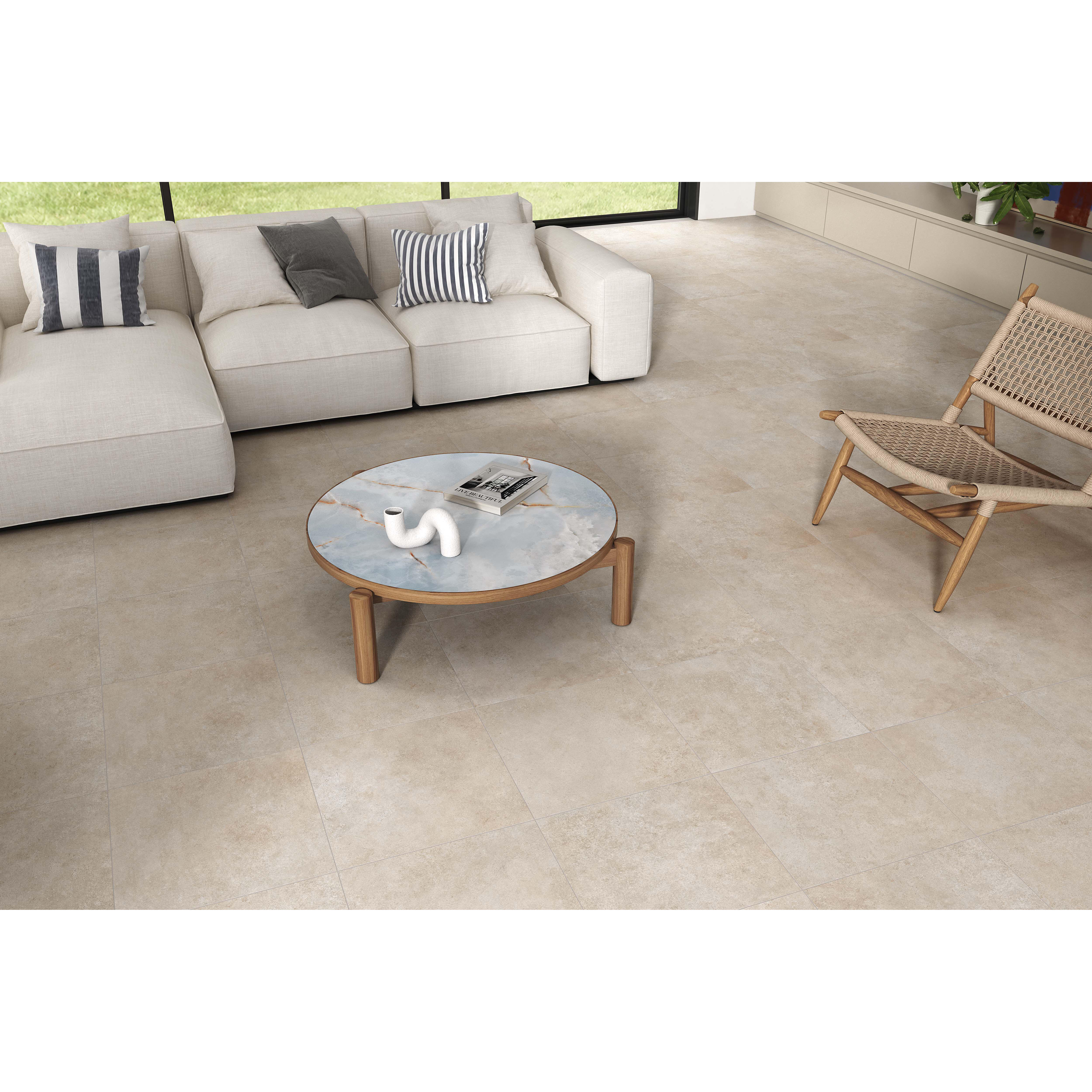 SUELO PORCELÁNICO 45X45CM FUSSION BEIGE - 2