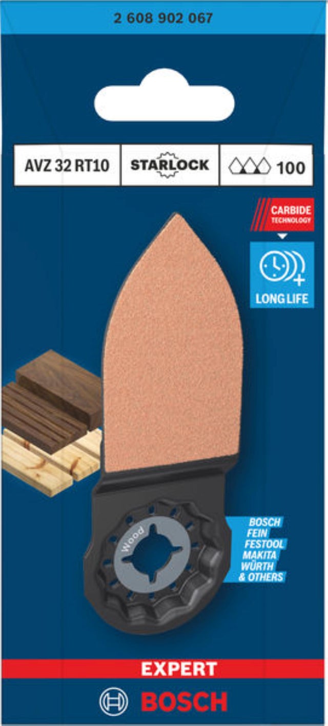 Languette de ponçage Starlock - AVZ32RT10 Expert BOSCH