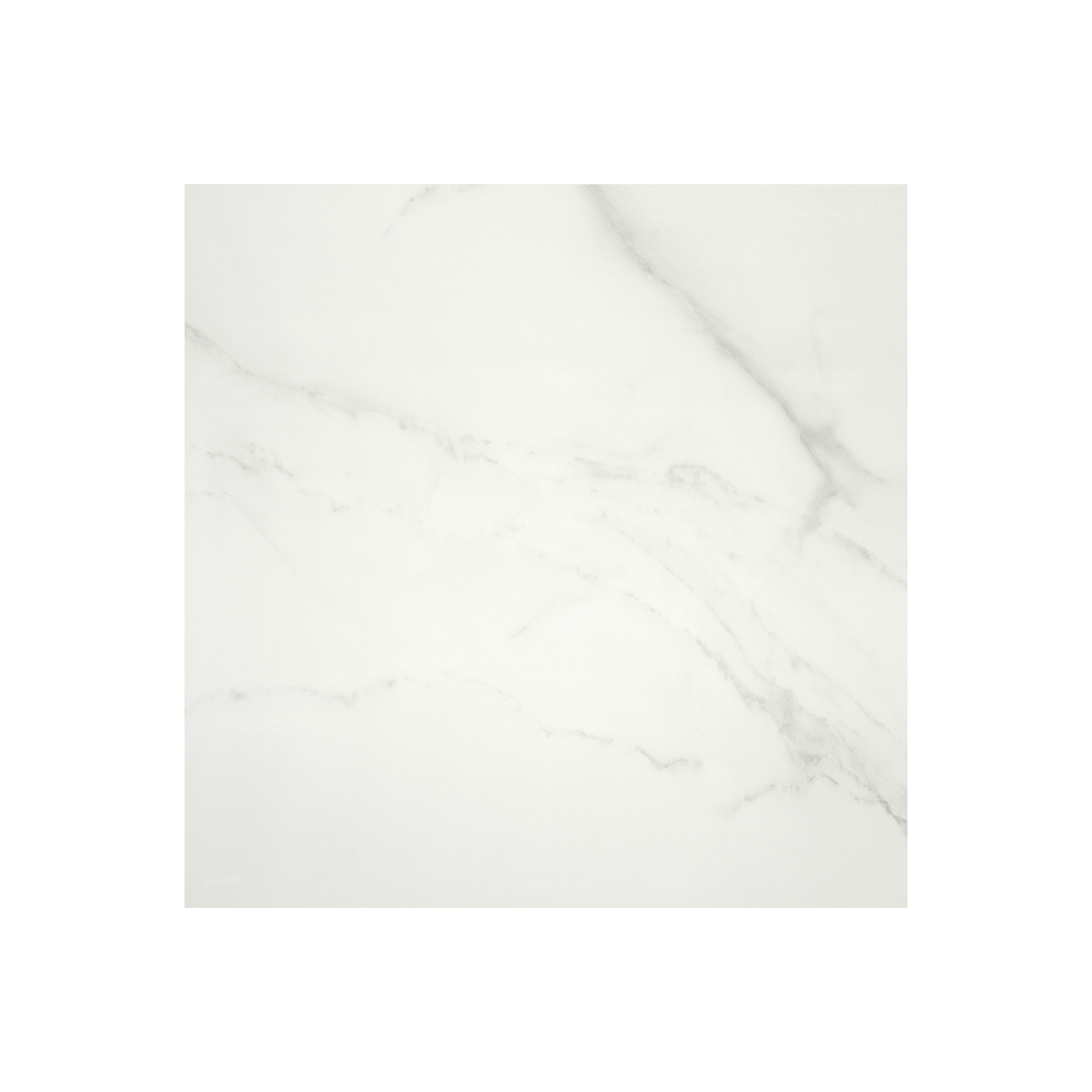 Piastrella da pavimento e rivestimento interno in gres porcellanato 60 x 60 cm non rettificato smaltato bianco opaco Olvera traffico intenso (pei 4/5) Sp. 9.5 mm 1.08 mq - 2