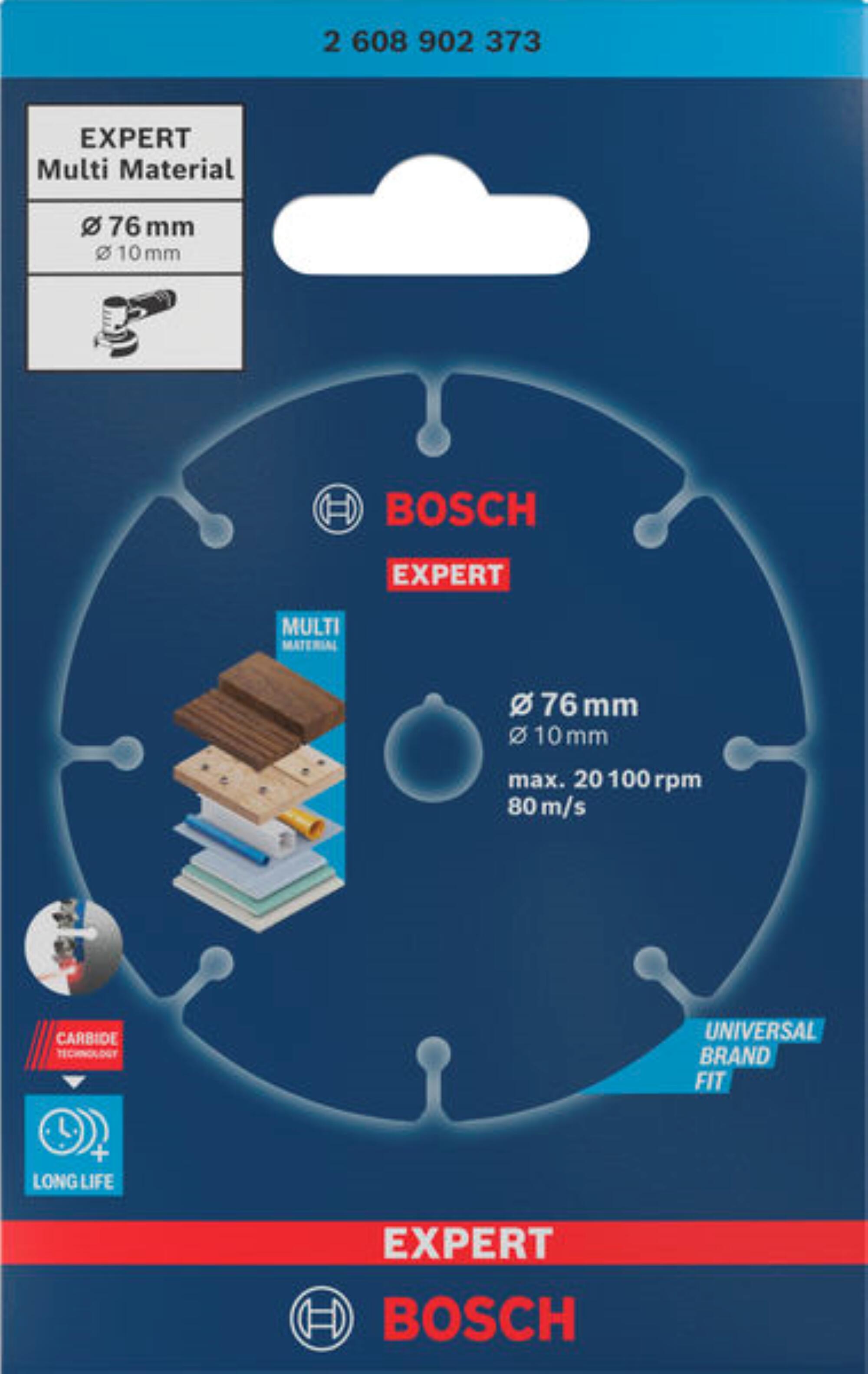 Disque à tronçonner multi matériaux Diam.76 mm - BOSCH - 2