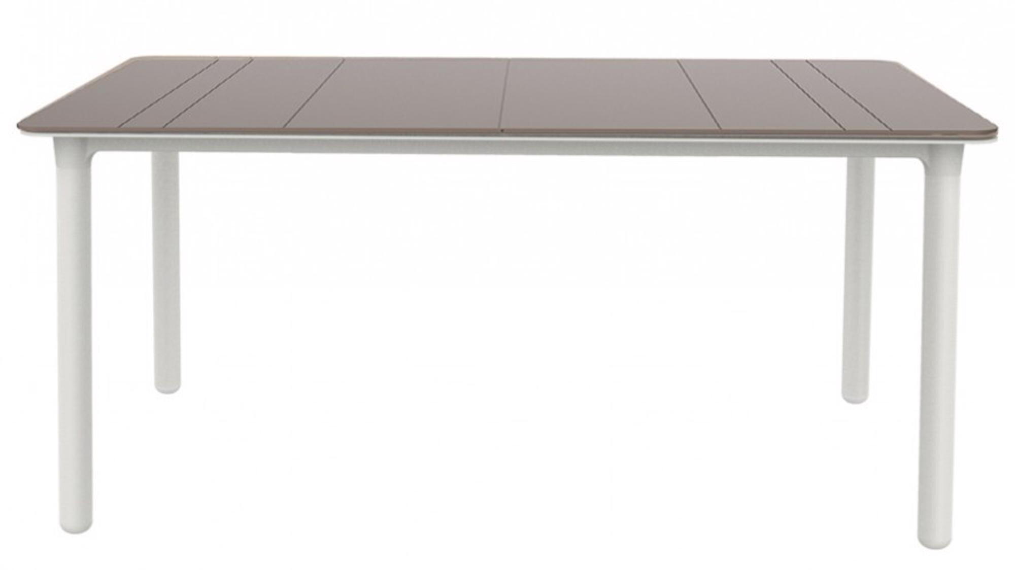 Mesa de resina NOA 160X90 CHOCOLATE/BRANCO - 2