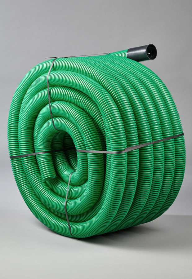 Gaine TPC PTT Diam.40 mm 25 m verte - ELYDAN