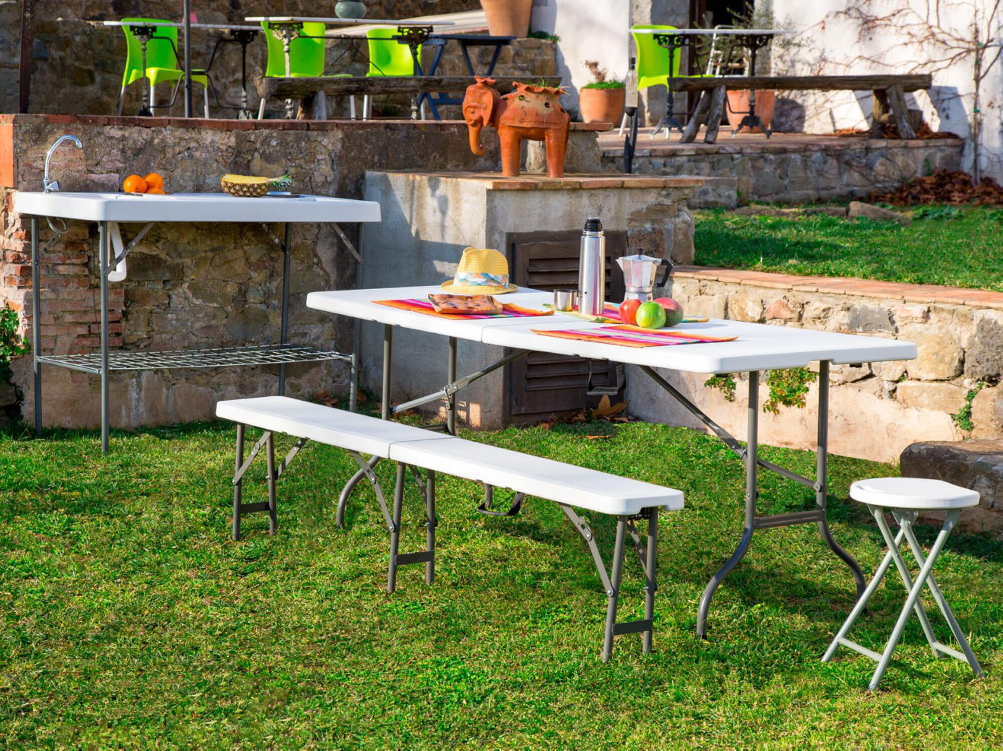 Mesa catering rectangular dobrável 76x50x73 cm Easy - 11