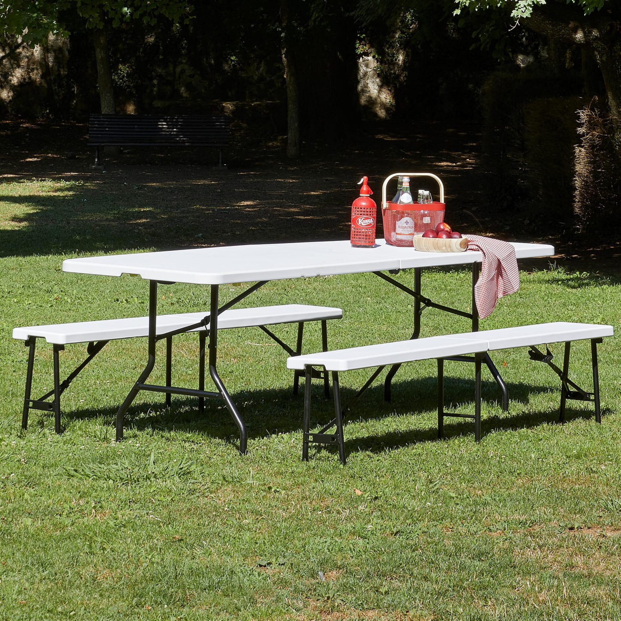 Mesa catering rectangular dobrável 76x50x73 cm Easy - 5