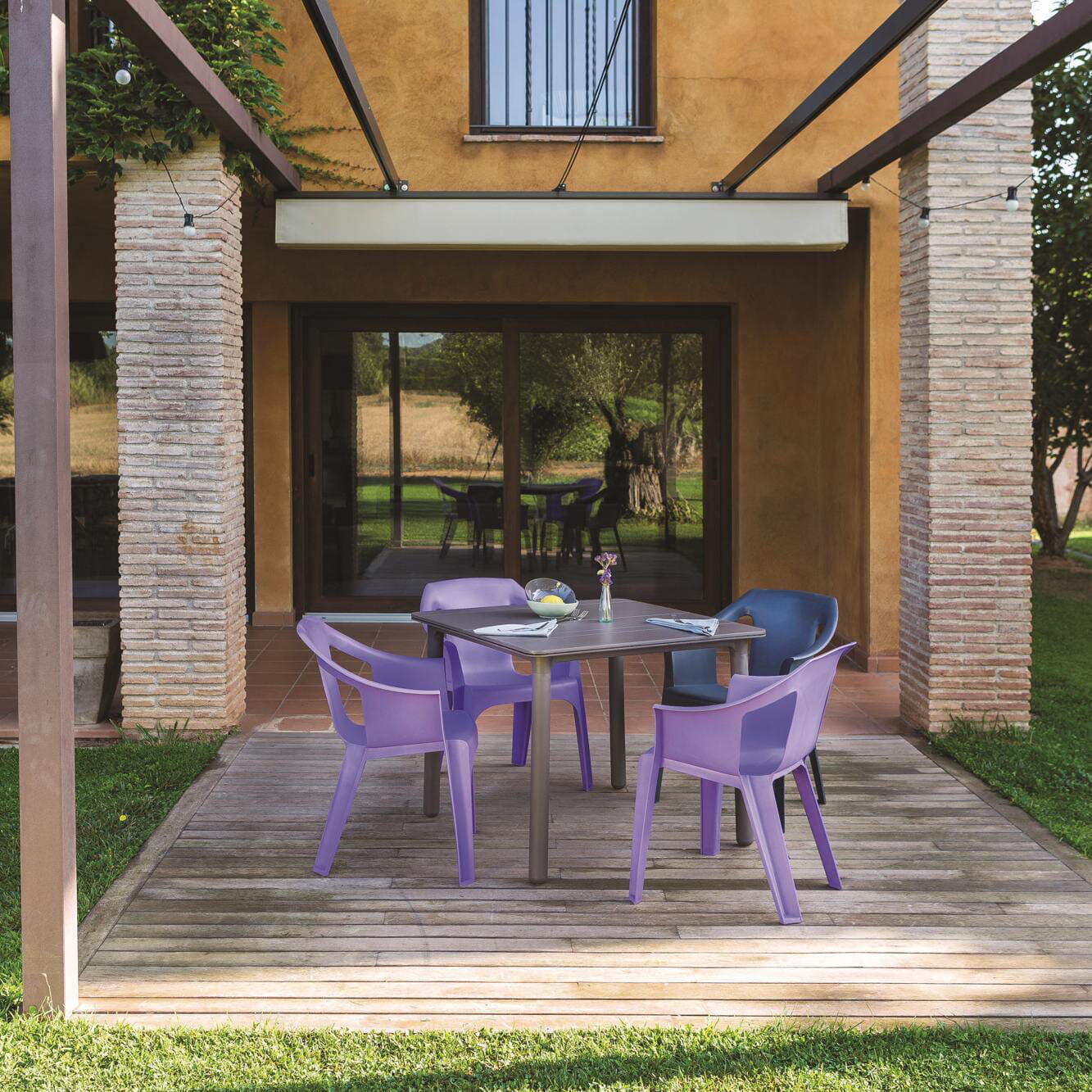 Silla de jardín de polipropileno Cool blanco - 3