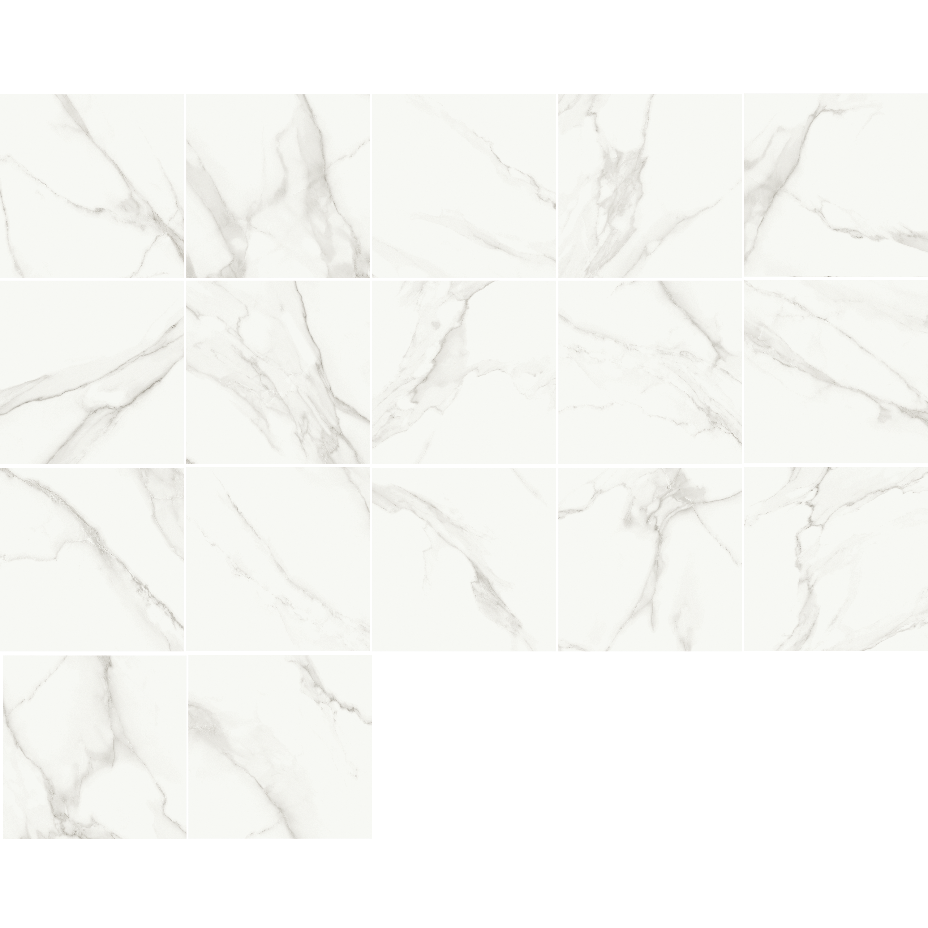Piastrella da pavimento e rivestimento interno in gres porcellanato 60 x 60 cm non rettificato smaltato bianco opaco Olvera traffico intenso (pei 4/5) Sp. 9.5 mm 1.08 mq - 3