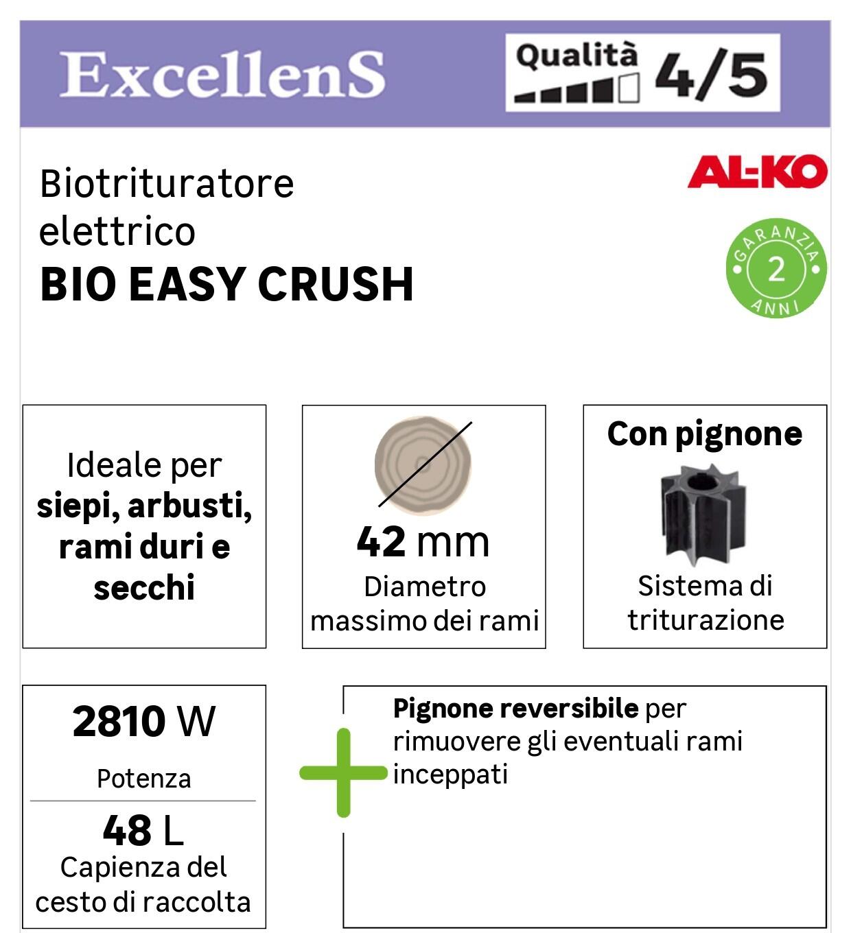 Biotrituratore elettrico AL-KO LH2810 48 l 2810 W - 5