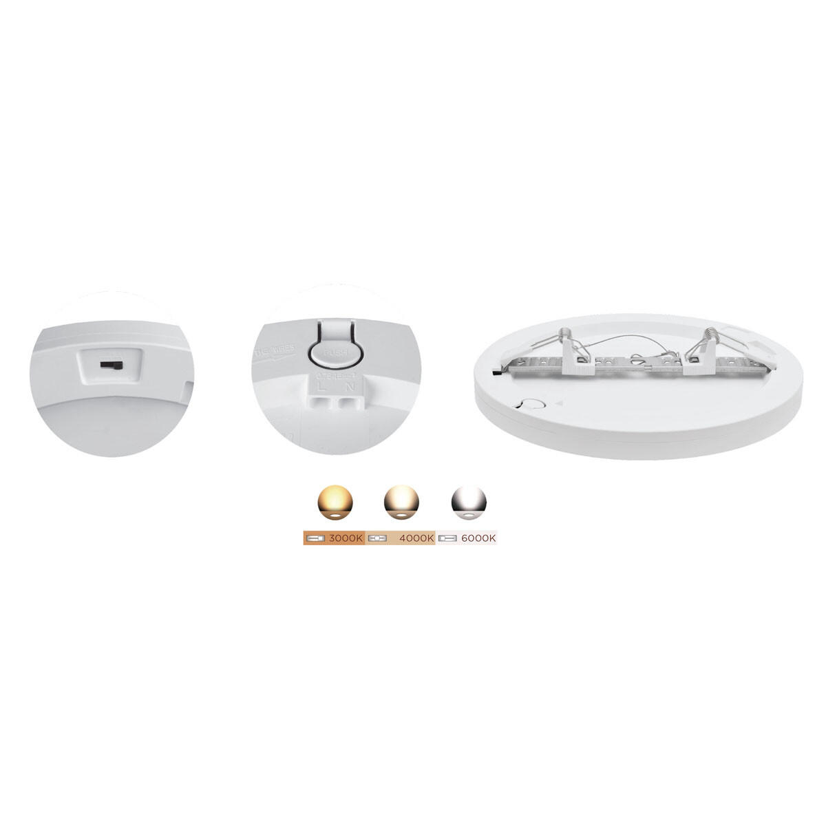 Foco de superficie LED redondo Muvit 3000 lm con wifi
 - 2