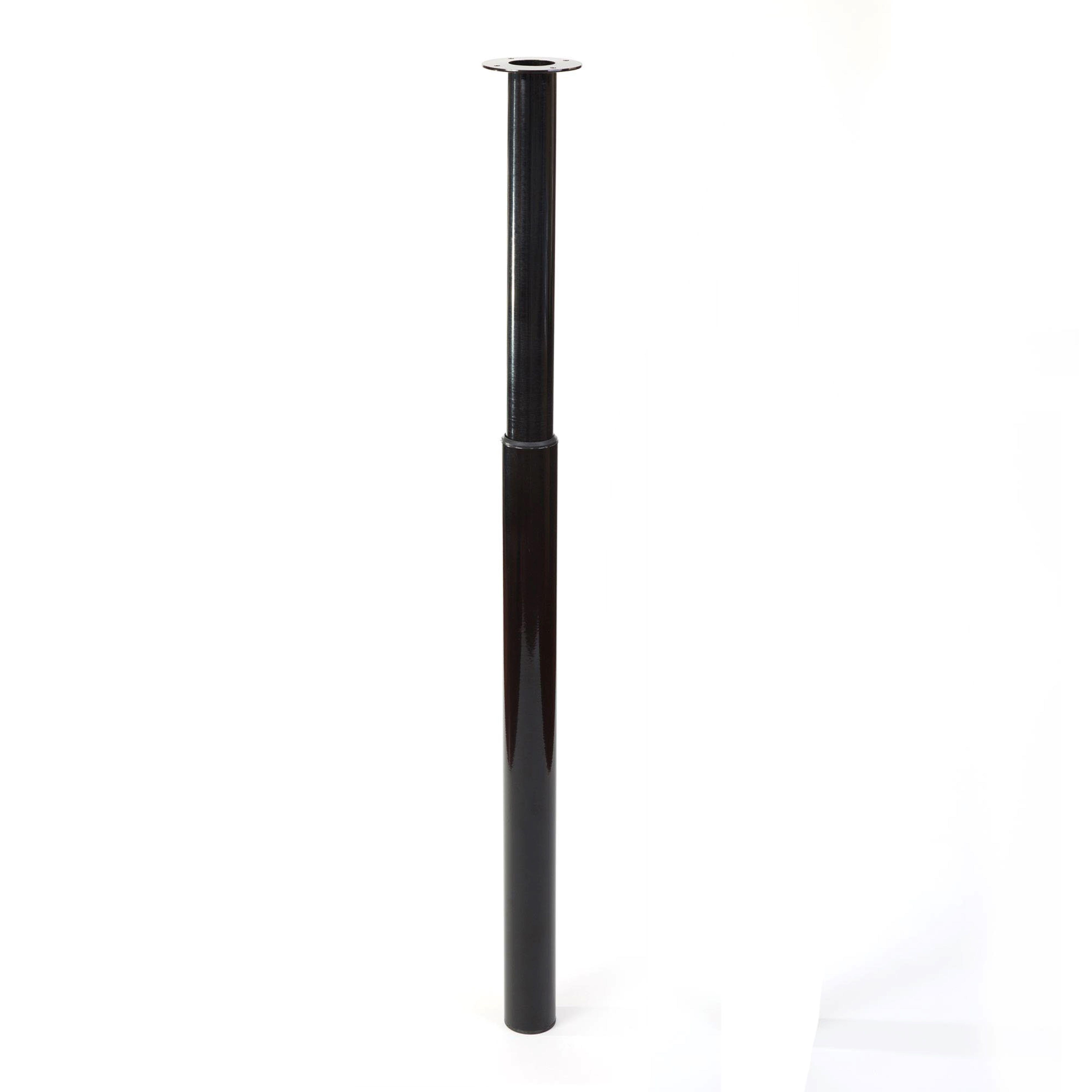 PATA MUEBLE METAL EXTENSIBLE REDONDA  710-1100MM NEGRA. 1UD - 7