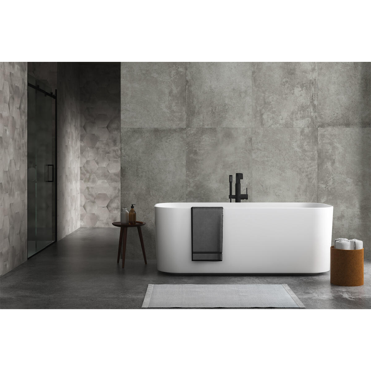 Piastrella da pavimento e rivestimento interno ed esterno in gres porcellanato 120 x 60 cm rettificato grigio opaco METROPOLIS R10 traffico intenso (pei 4/5) Sp. 9 mm 1.44 mq - 2