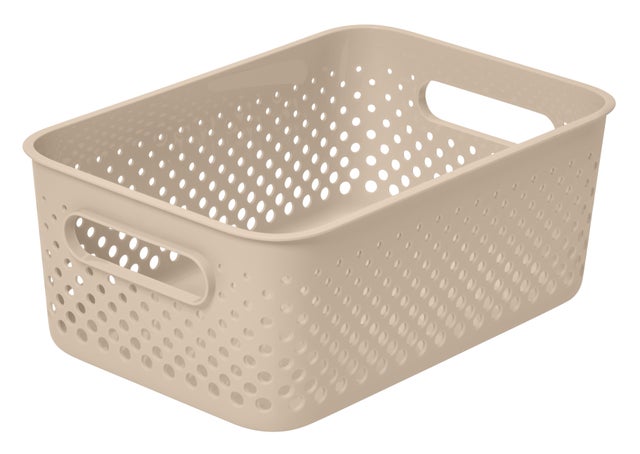 Boîte de rangement SMARTSTORE écru, 5.6 L, H.12 x l.20.5 x P.29.5 cm
