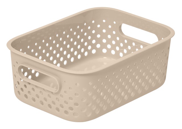 Boîte de rangement SMARTSTORE écru, 1.6 L, H.7.5 x l.14.5 x P.20.5 cm