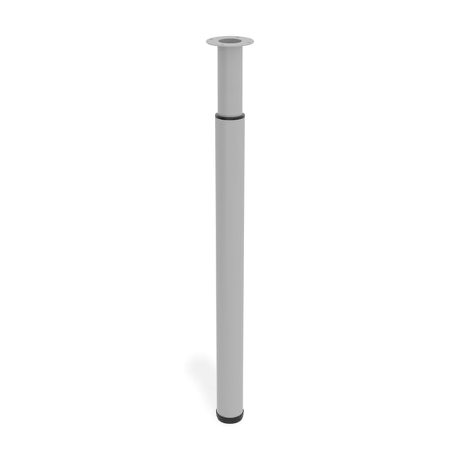 PATA MUEBLE METAL EXTENSIBLE REDONDA  710-1100MM GRIS. 1UD