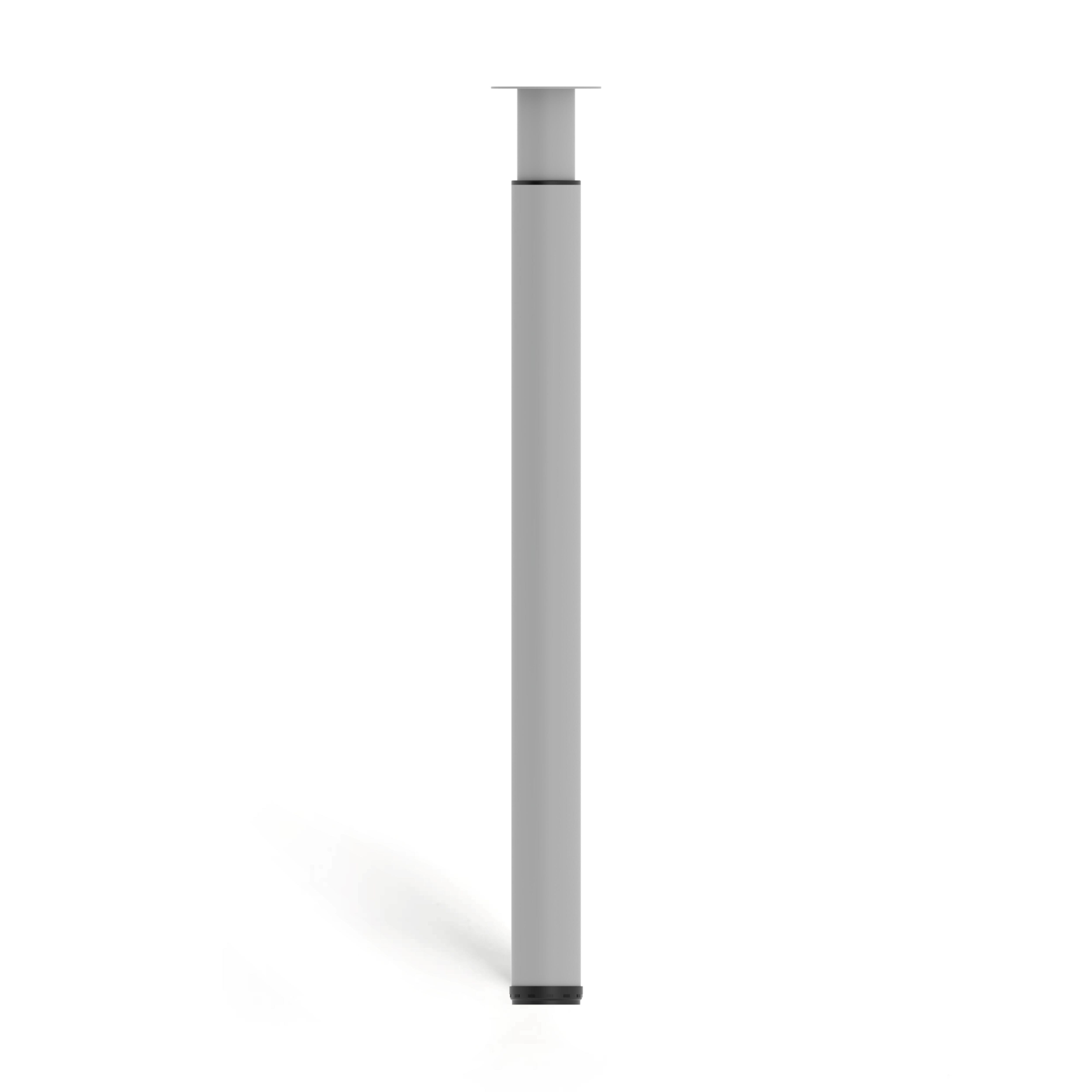 PATA MUEBLE METAL EXTENSIBLE REDONDA  710-1100MM GRIS. 1UD - 7