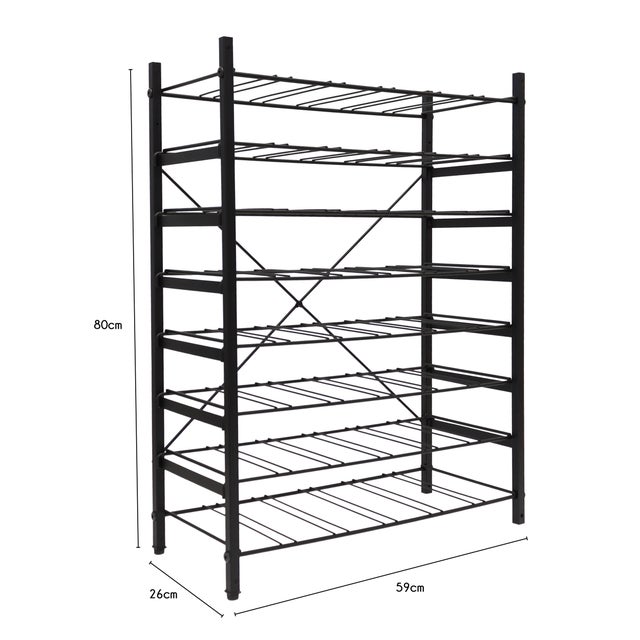 Range bouteille superposable BRIDGE métal 48 bouteilles