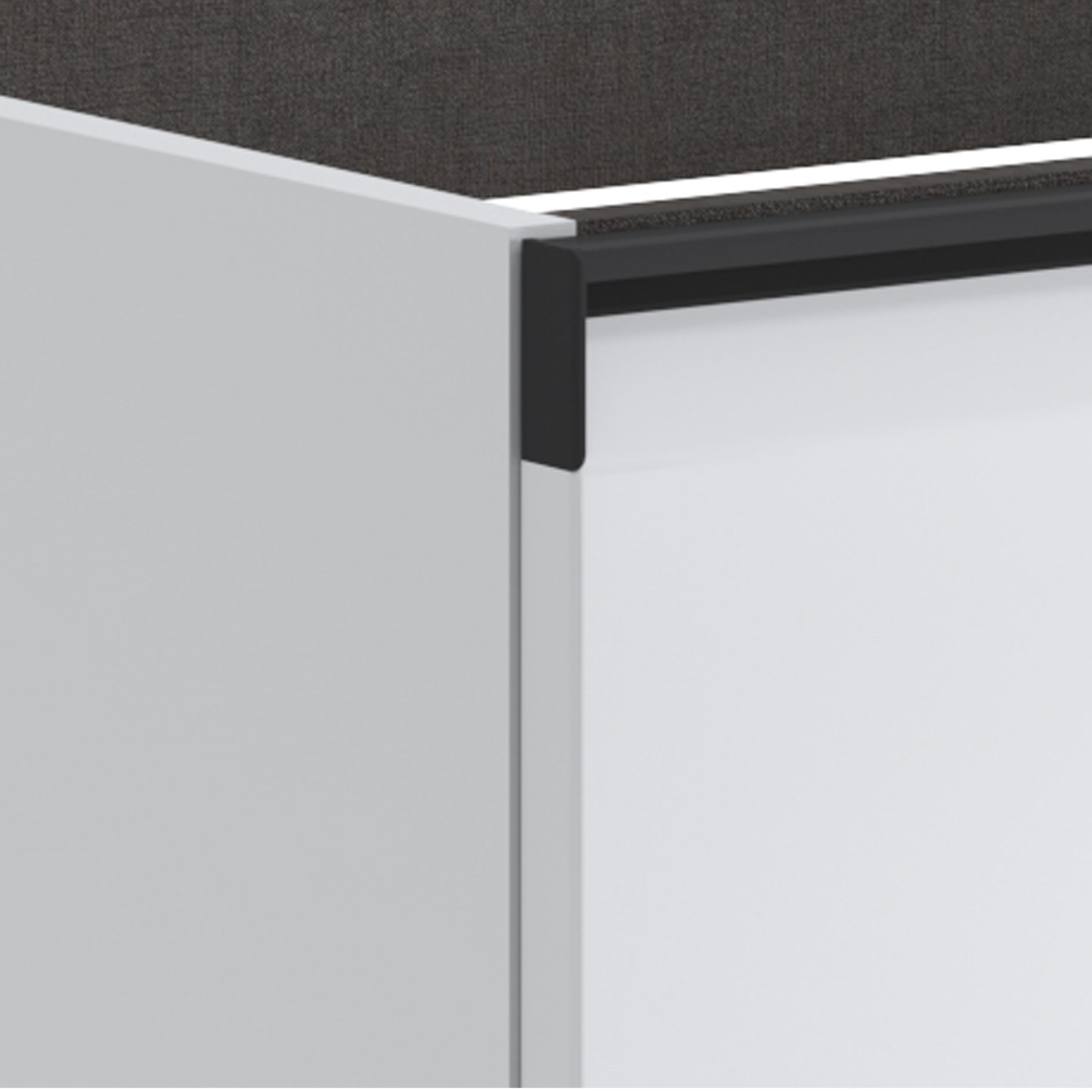 Mobile da bagno sospeso sotto lavabo L 59.5 x H 40 x P 45.5 cm bianco opaco, 1 cassetto Fusion - 6