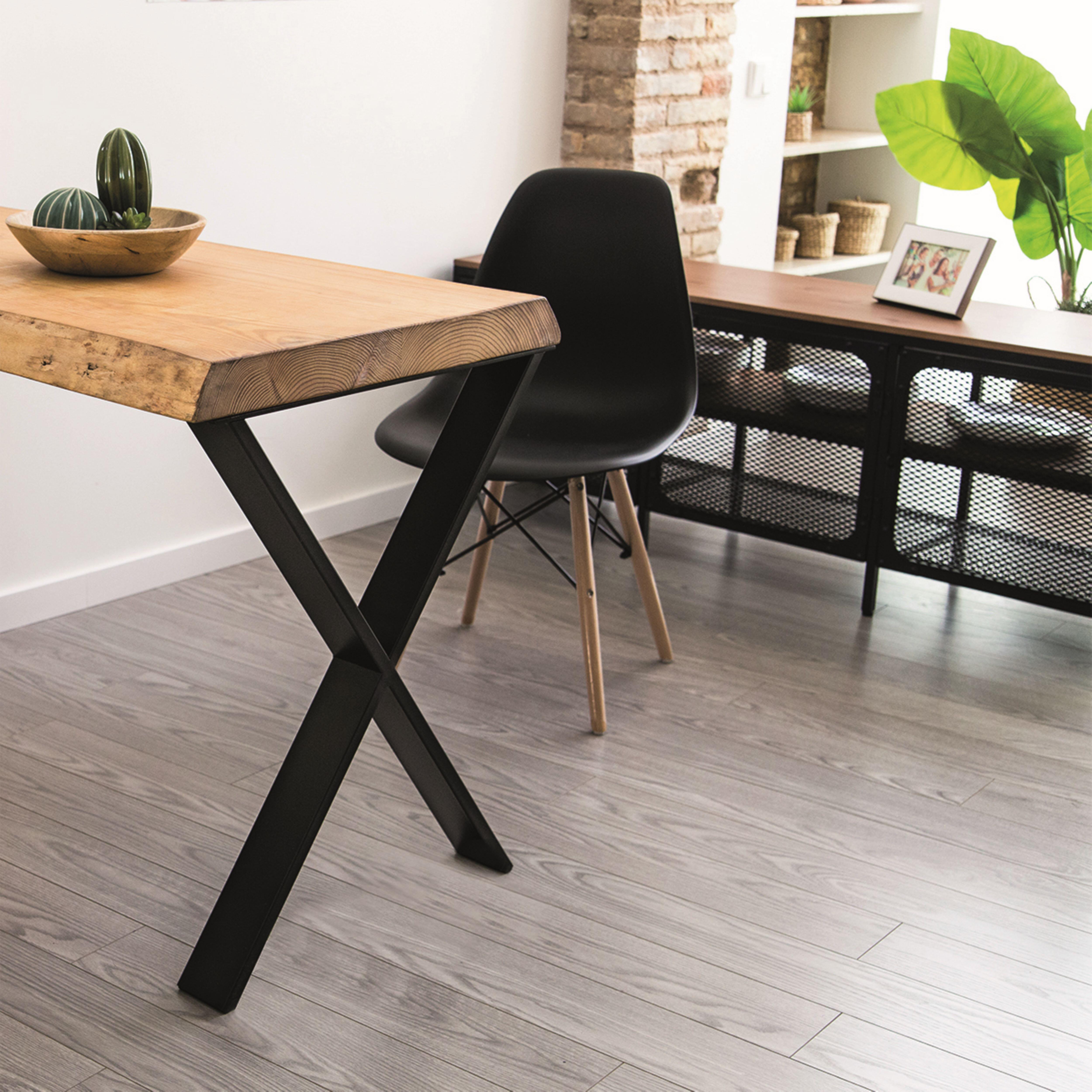 PATA FORMA X DESMONTABLE 71CM NEGRO PORO - 3
