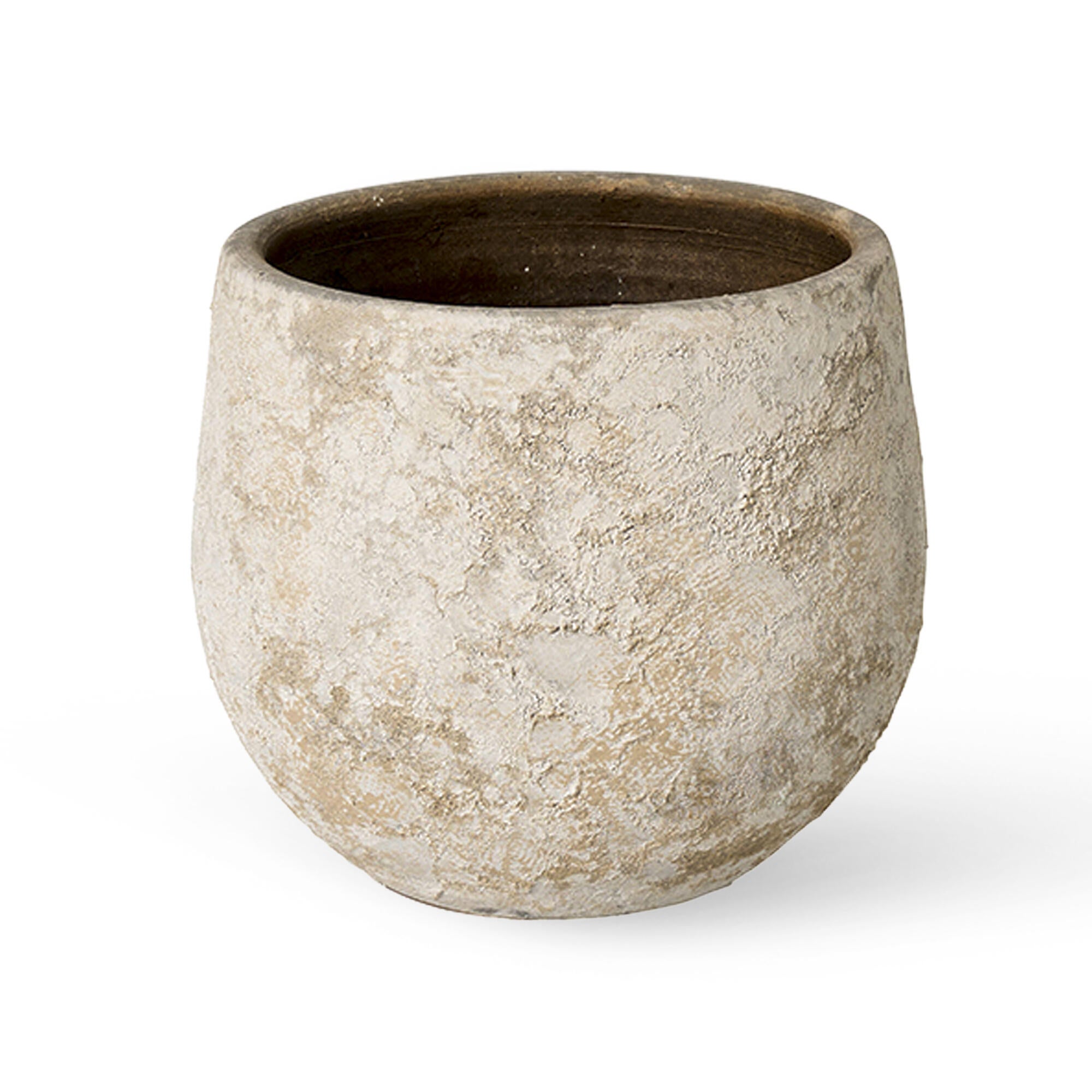 Maceta de cerámica red ceres beige de 14cm