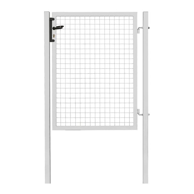 Portillon grillagé Garden+ blanc, l.100 x H.125 cm