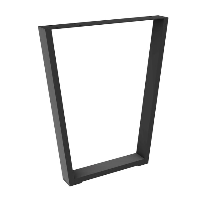 PATA ACERO TRAPECIO INVERTIDO DESMONTABLE 71X58X7.5CM NEGRO