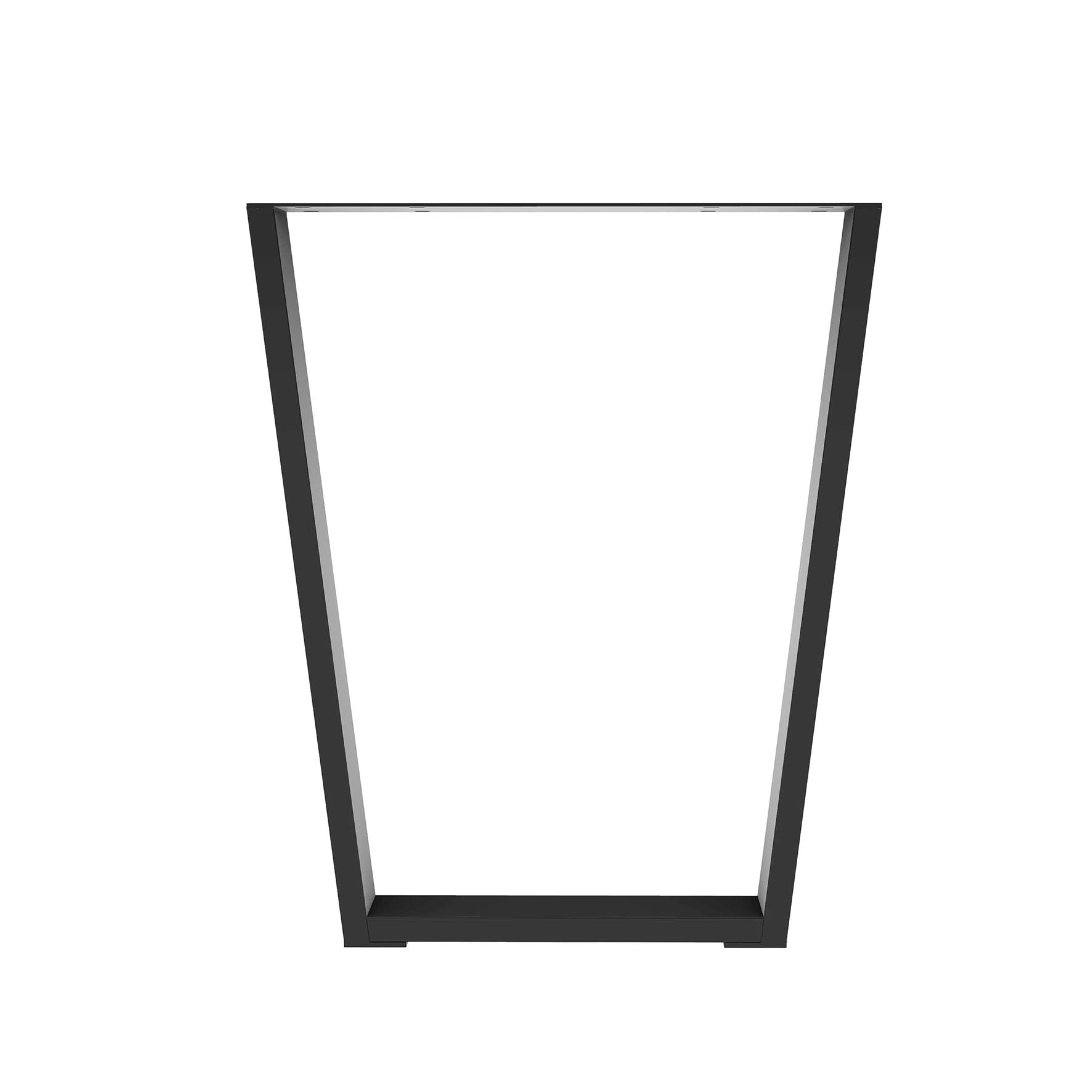 PATA ACERO TRAPECIO INVERTIDO DESMONTABLE 71X58X7.5CM NEGRO - 2