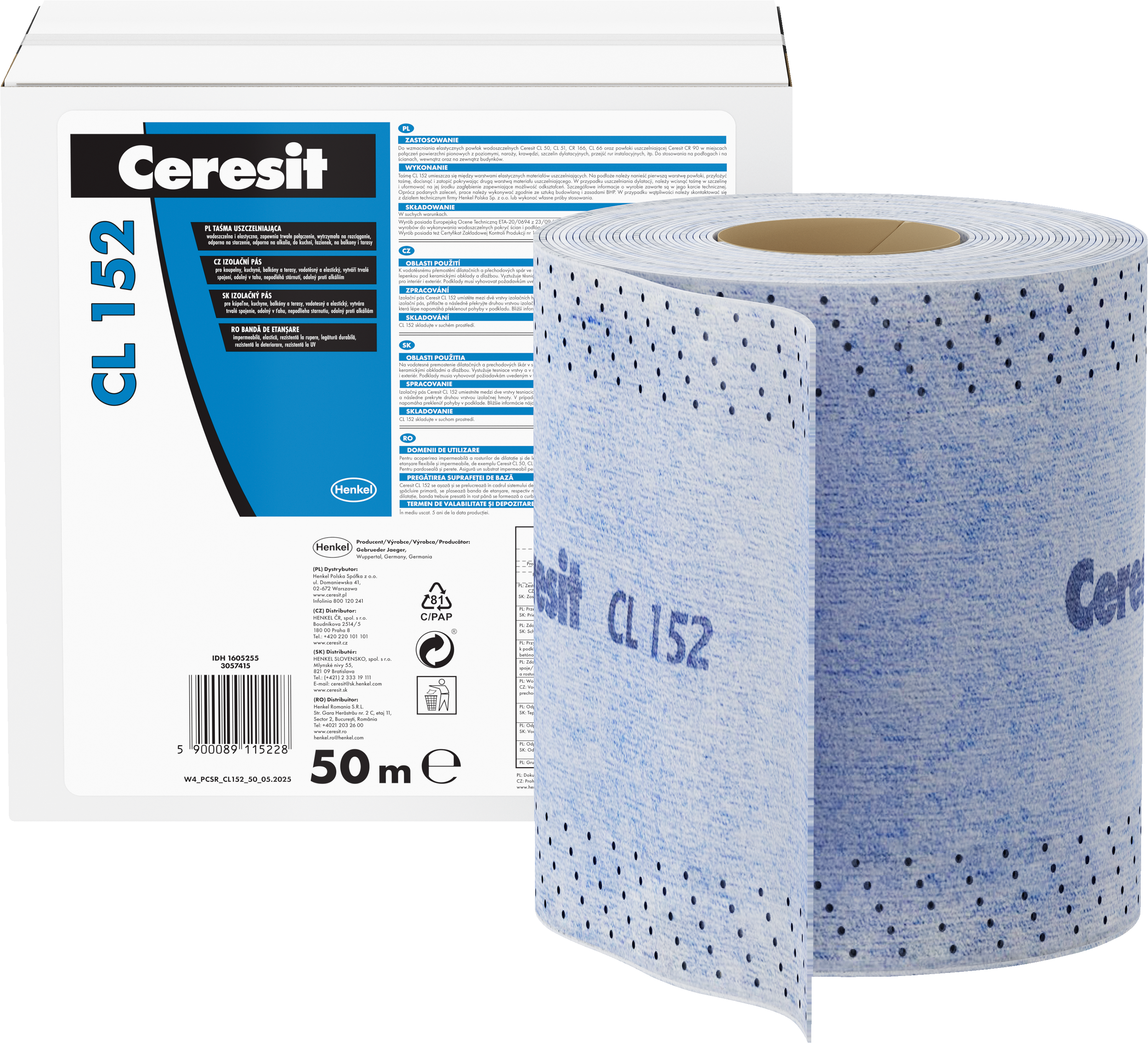 Uszczelka elastyczna CL152 12CM X 1MB CERESIT 42864773