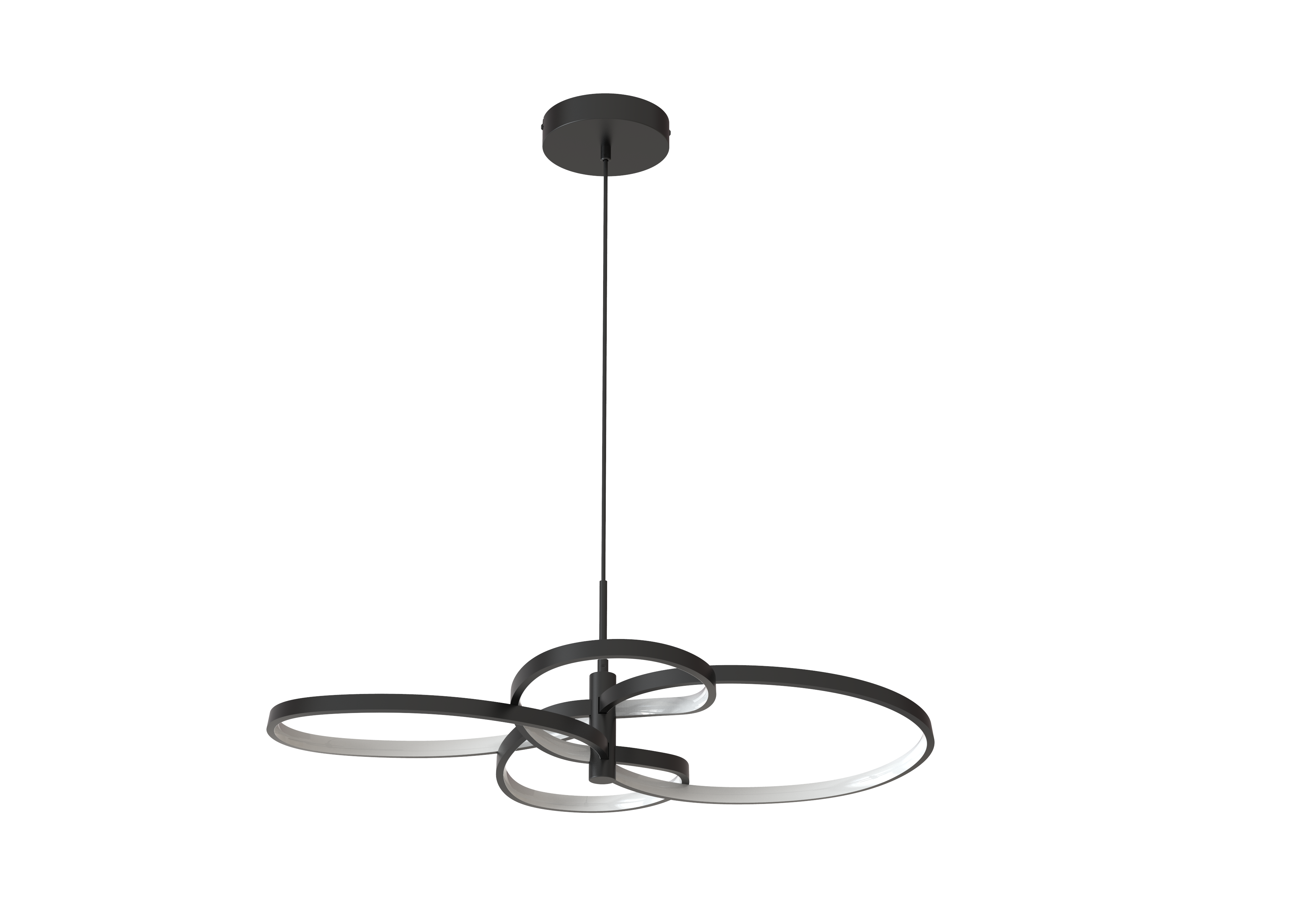 Lampa wisząca Ribbon LED 36W czarna