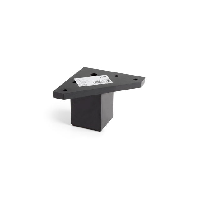 PATA MUEBLE EN PLASTICO ABS 40X40X60MM NEGRO