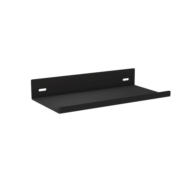 BALDA METÁLICA SENCILLA C8814 NEGRO 200X32X100MM