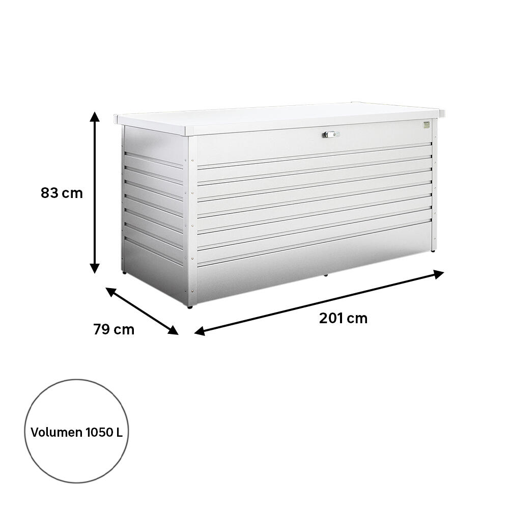 Arcón de acero ocio 200 blanco