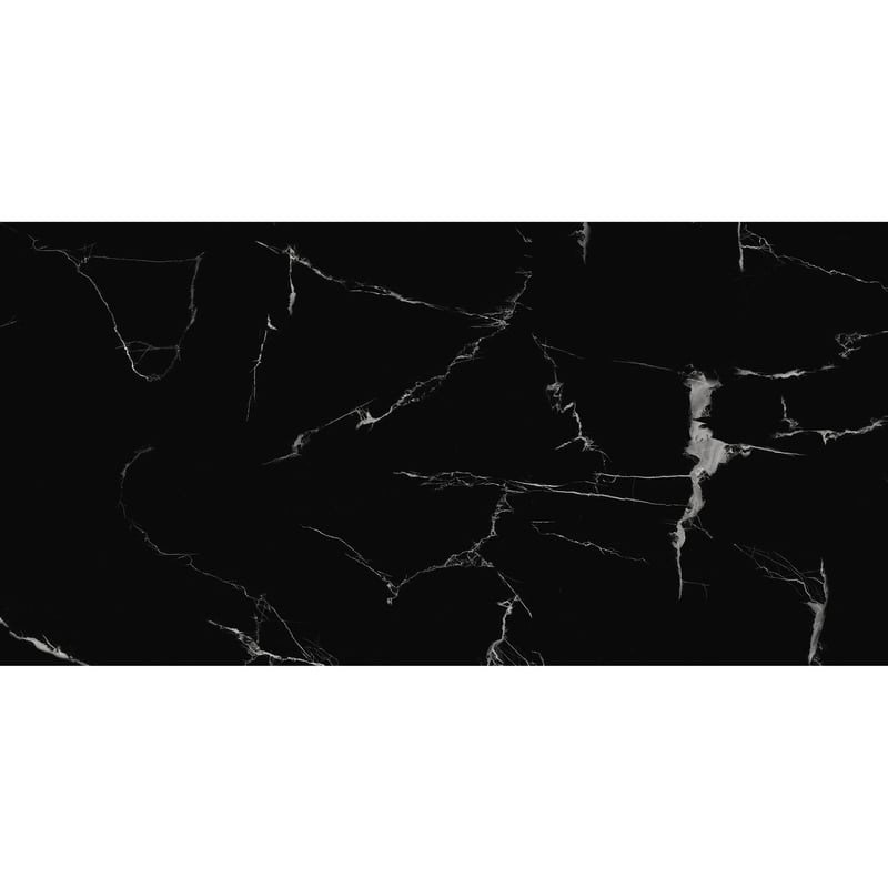 Panele ścienne winylowe samoprzylepne 120x60 cm Artens Black Marble GL czarny marmur