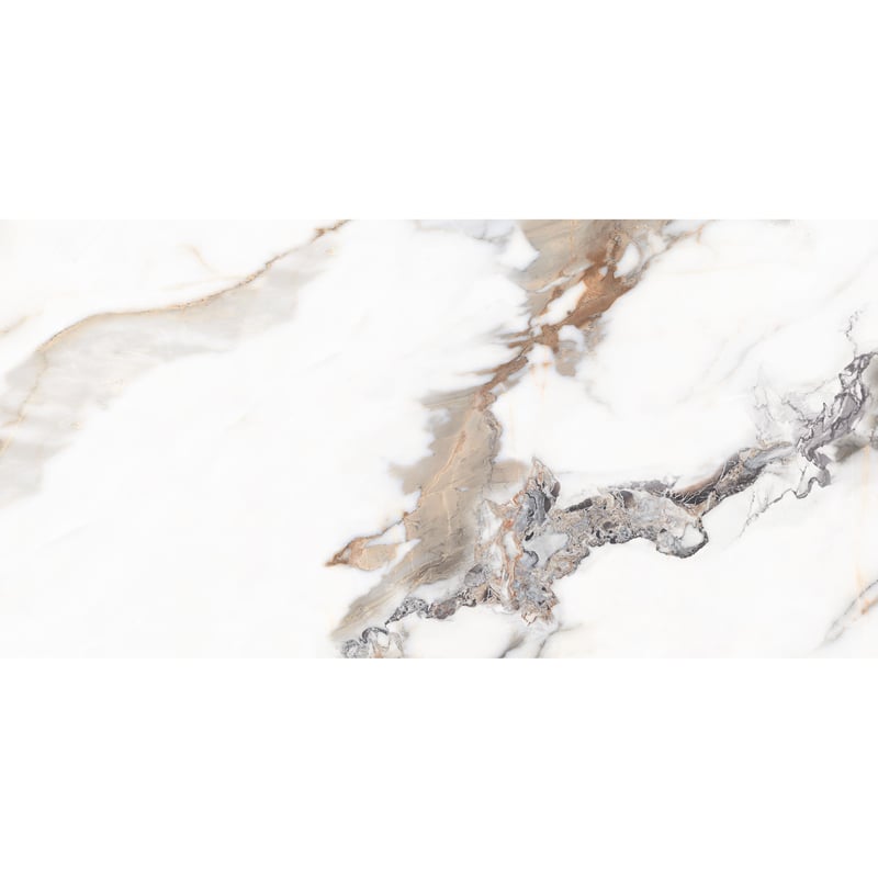 Panele ścienne winylowe samoprzylepne 120x60 cm Artens Soul Gold GL biało żółty marmur