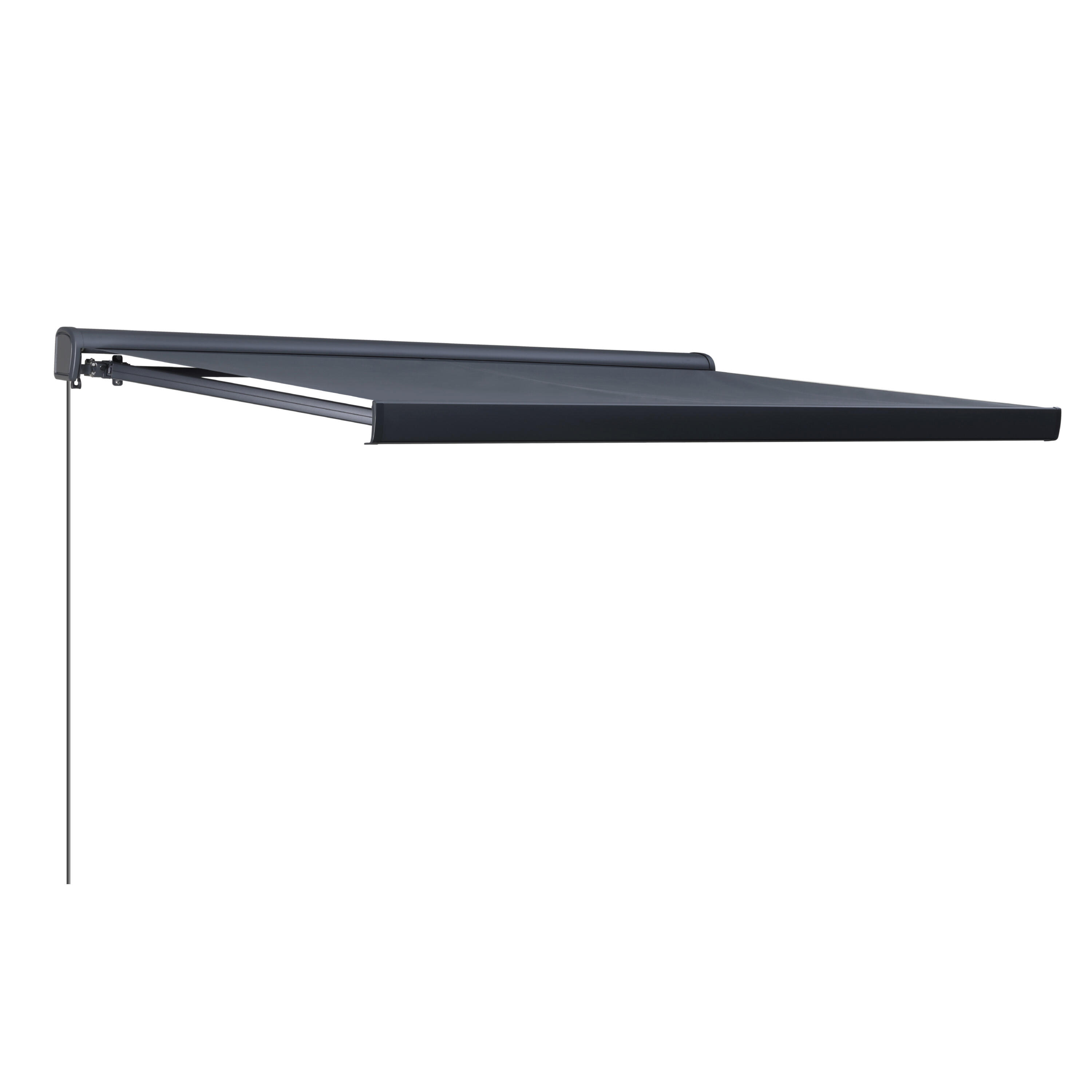 Toldo brazo extensible 2.95x2.5m para terraza Zefir II motorizado con mando cofre gris tela poliéster gris Naterial - 5