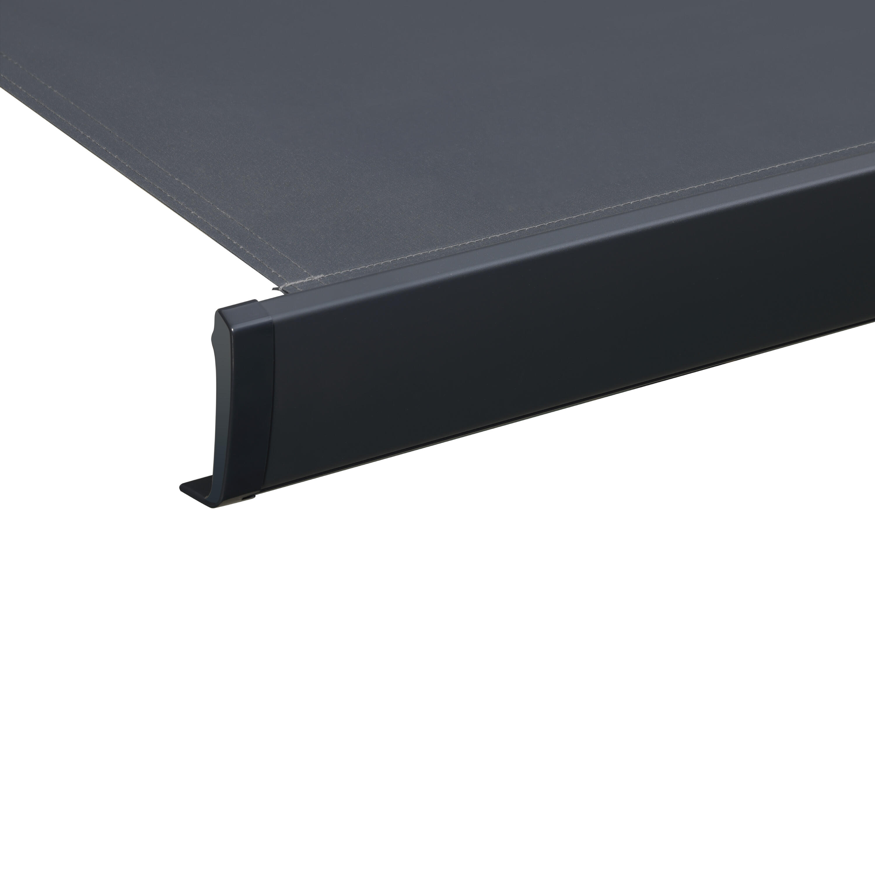 Toldo brazo extensible 2.95x2.5m para terraza Zefir II motorizado con mando cofre gris tela poliéster gris Naterial - 6