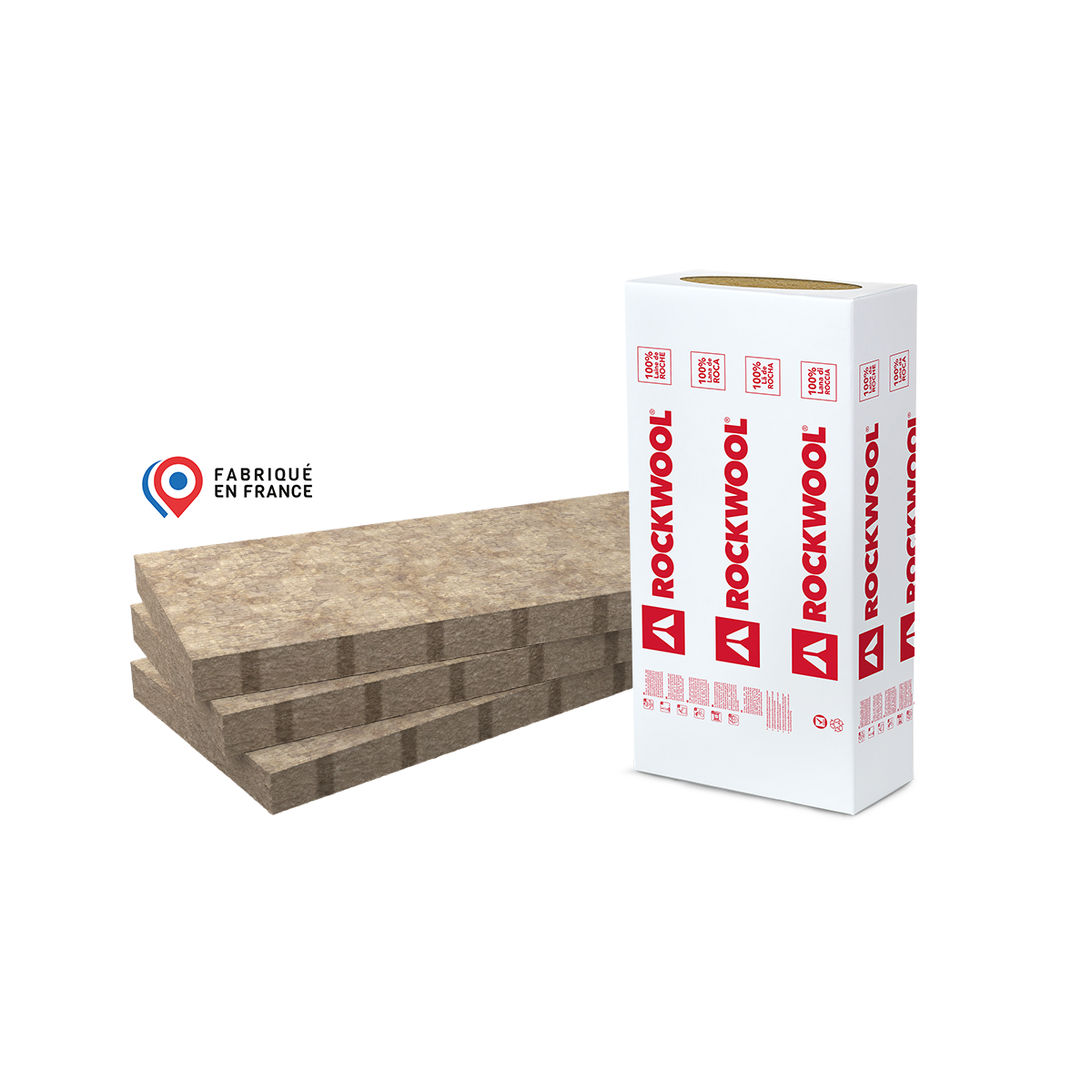 Panneau laine de roche combles aménageables ROCKWOOL Rockcomble evolution, Ep.60 - 2
