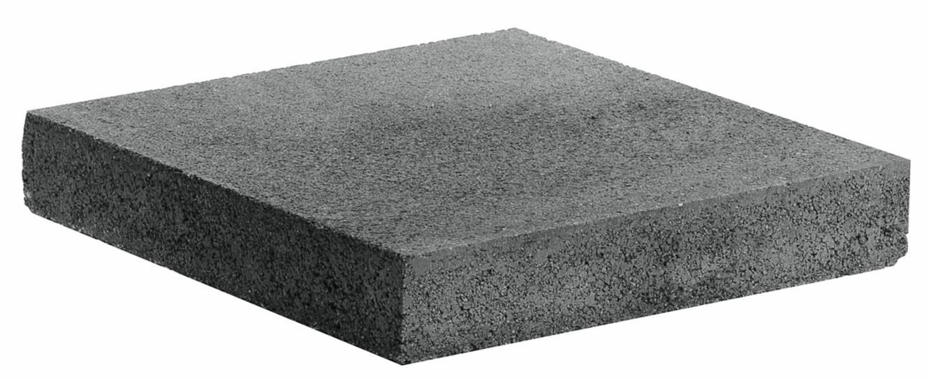 Chapeau de pilier plat en béton, 25 X 25 cm, gris - 2