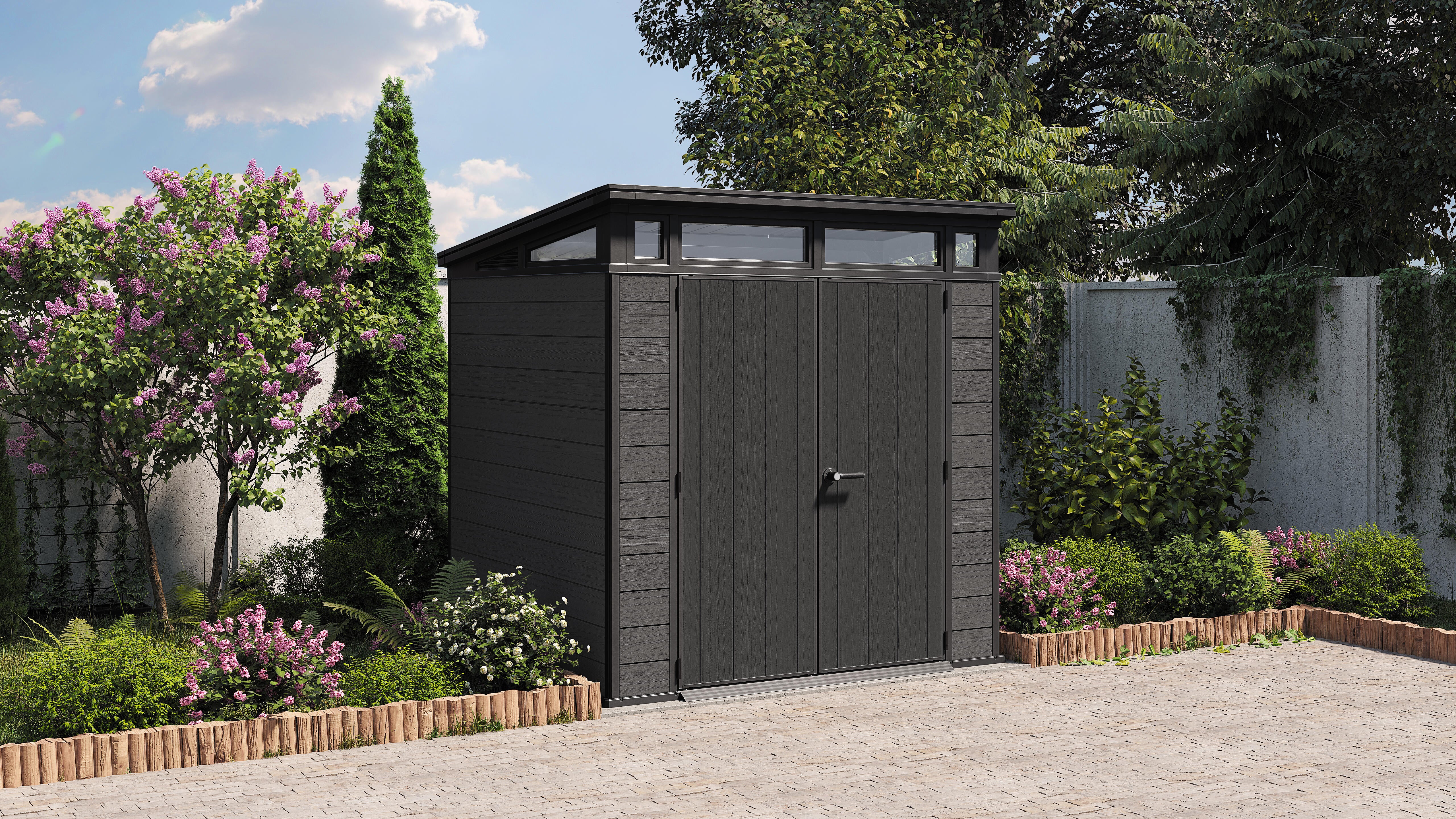 Abri de jardin résine KETER Cortina 77 Ep.20 mm, 4.7 m² - 4