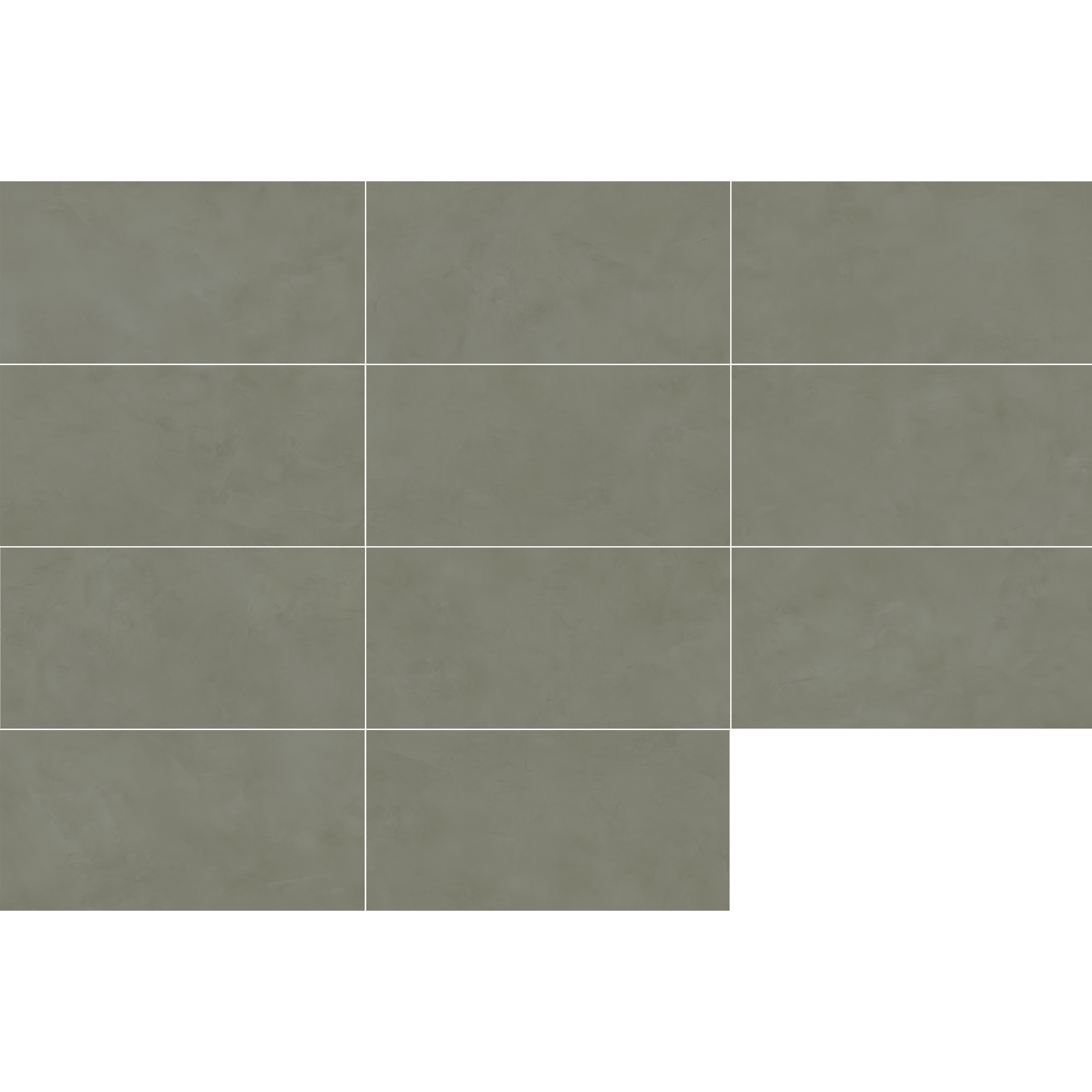 Carrelage sol/mur intérieur effet béton kaki Olympia l.59.5 x L.120 cm x Ep.10 m - 7