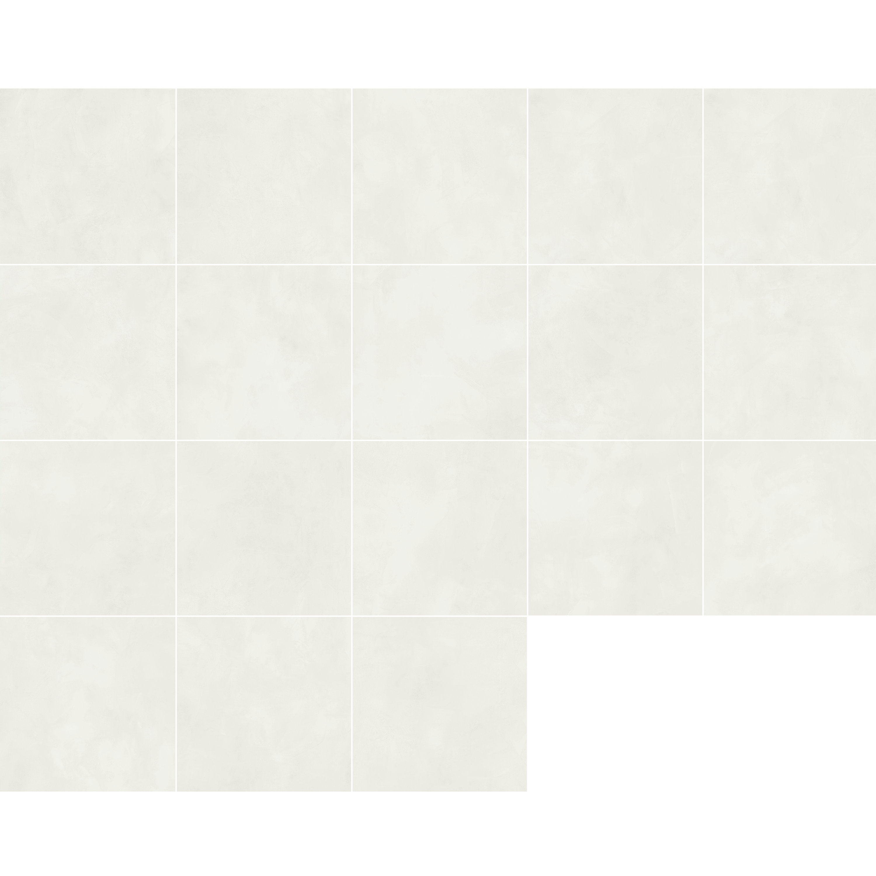 Carrelage sol/mur intérieur effet béton blanc Olympia l.59.5 x L.59.5 cm ARTENS - 8