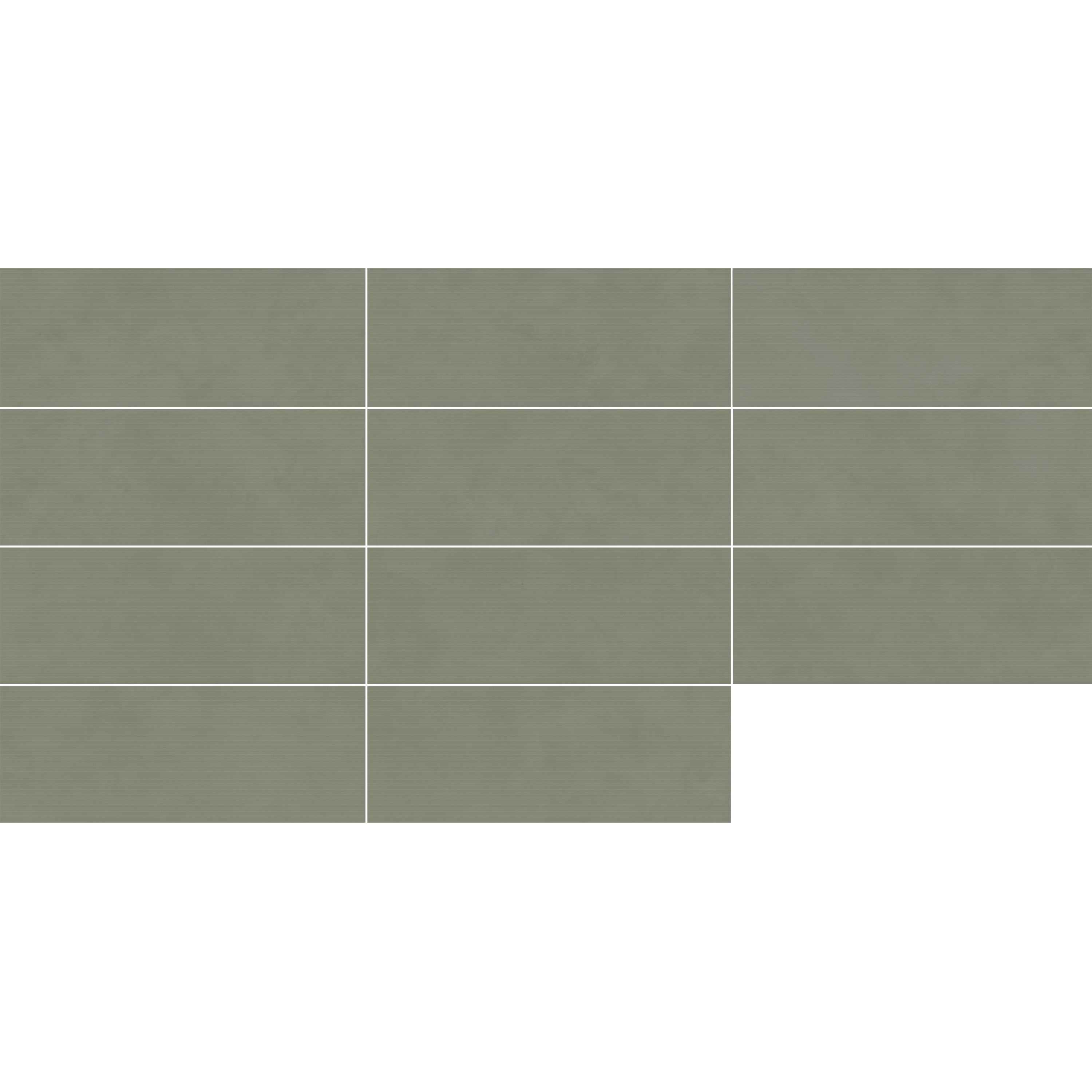 Carrelage mur intérieur effet béton kaki décor 3D Olympia l.33.3xL.90.0cm ARTENS - 8