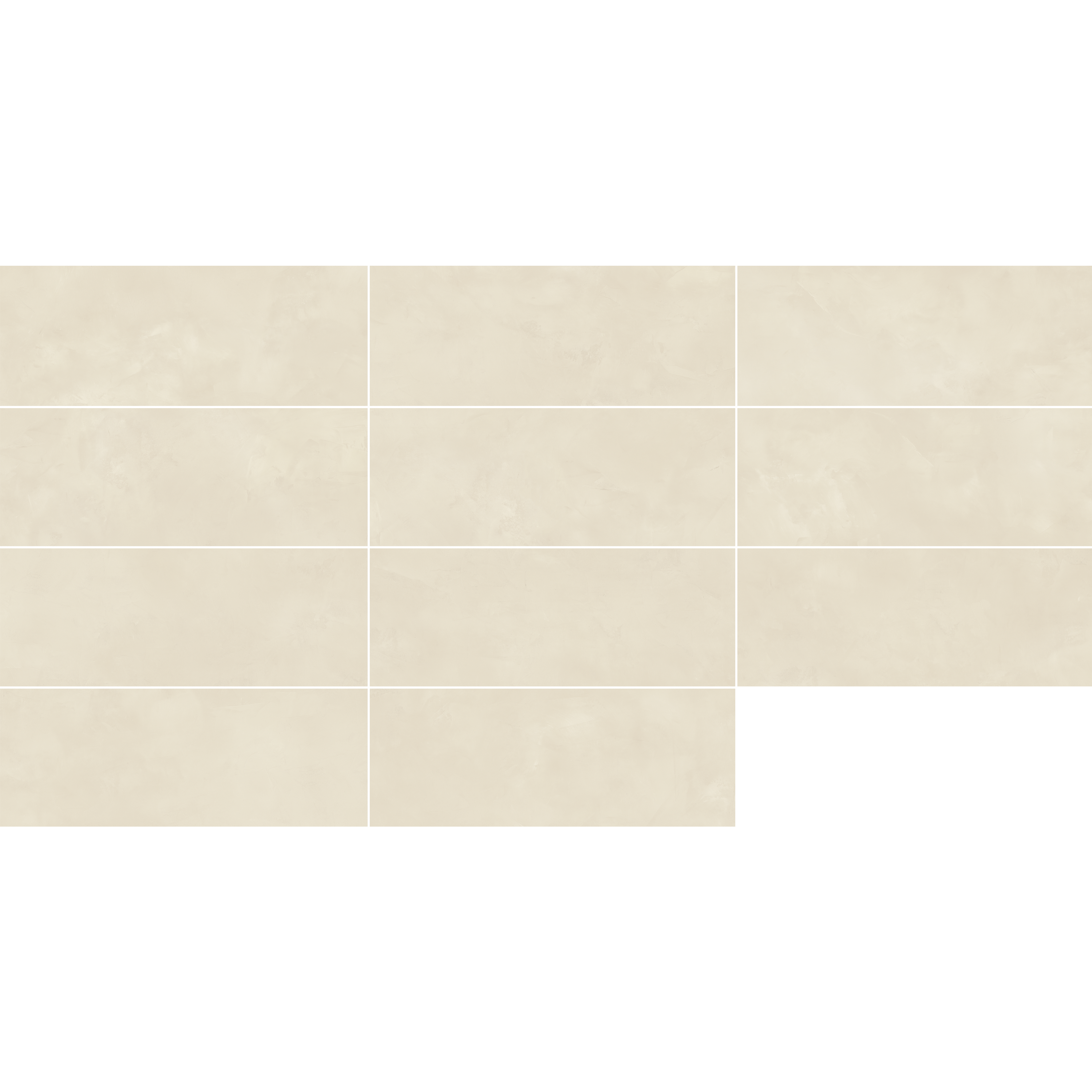 Carrelage mur intérieur effet béton beige Olympia l.33.3 x L.90 cm x Ep.10.5 mm - 6