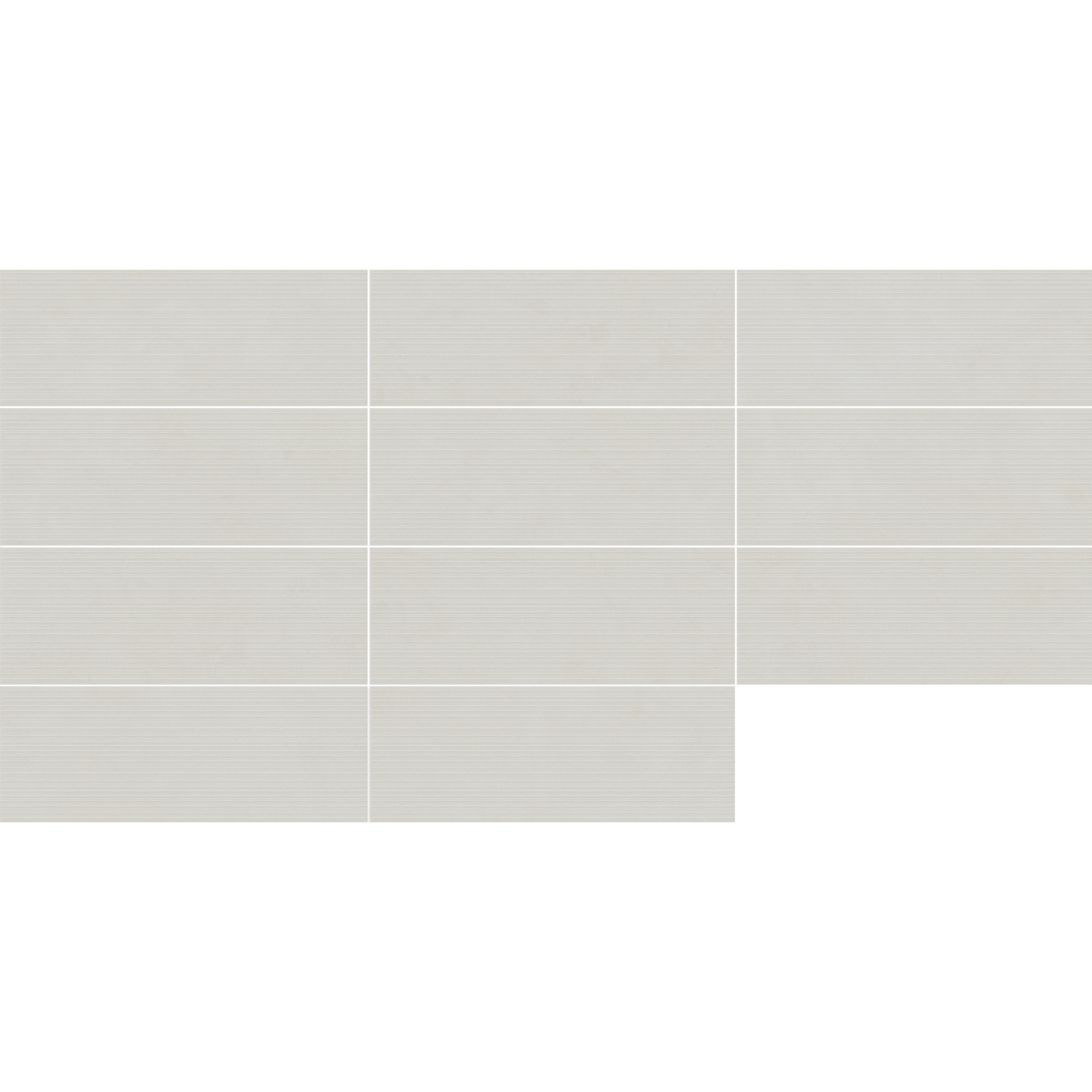 Carrelage mur intérieur effet béton blanc Olympia l.33.3xL.90cmxEp.10.5mm ARTENS - 6