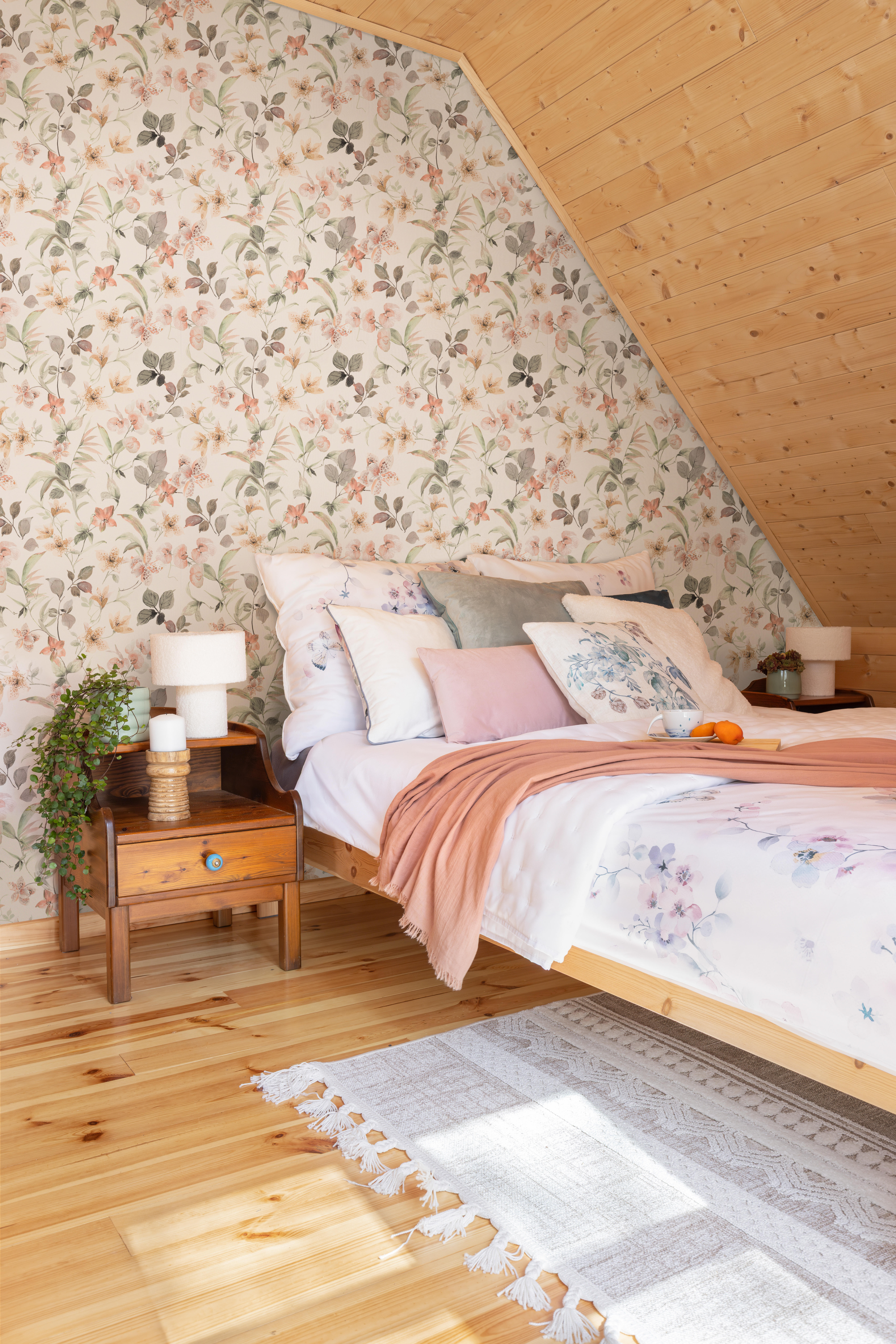 Lampa stołowa Nans biała E27 Inspire - 8