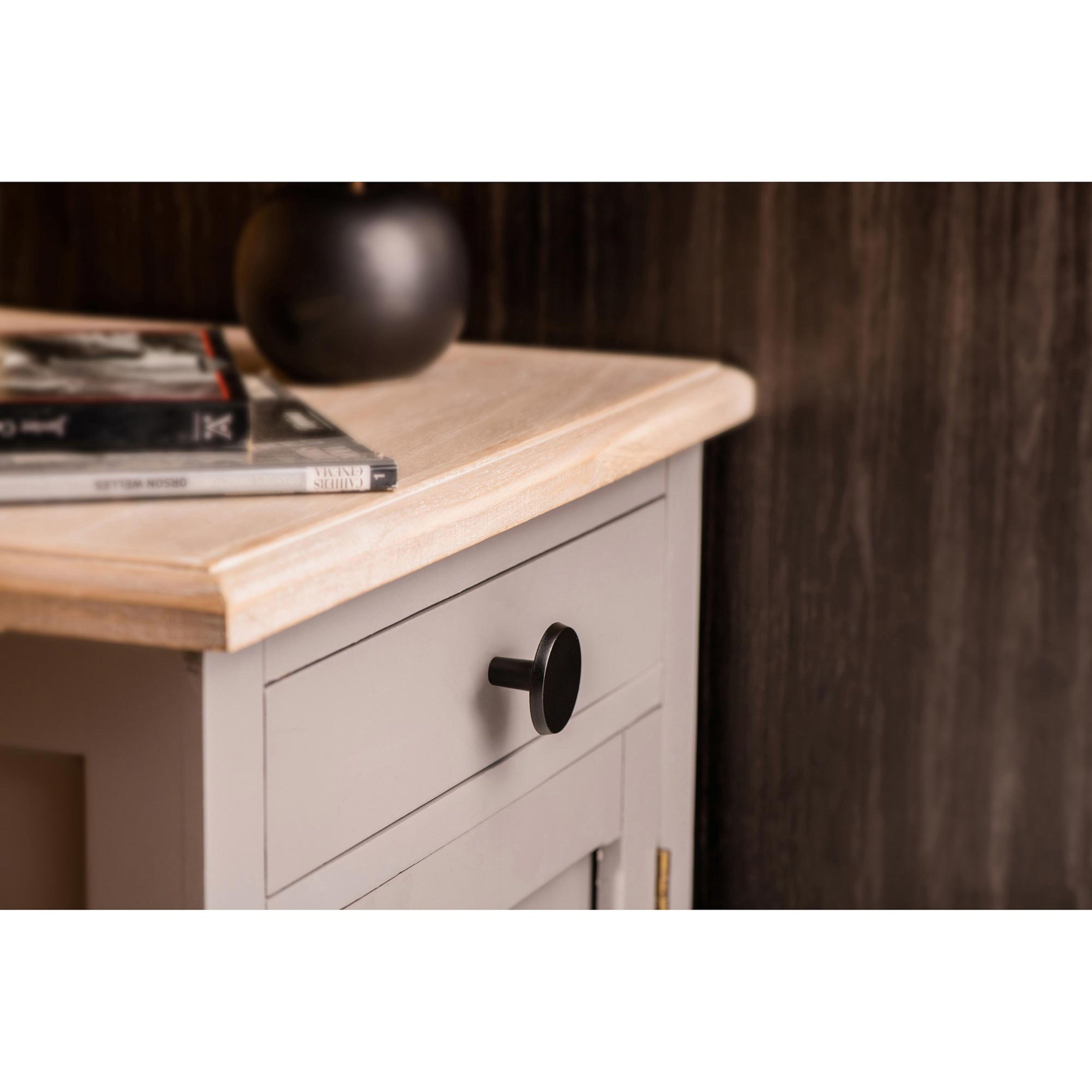 Pomo redondo tirador de mueble metálico negro mate mod.774 Ø35mm - 3