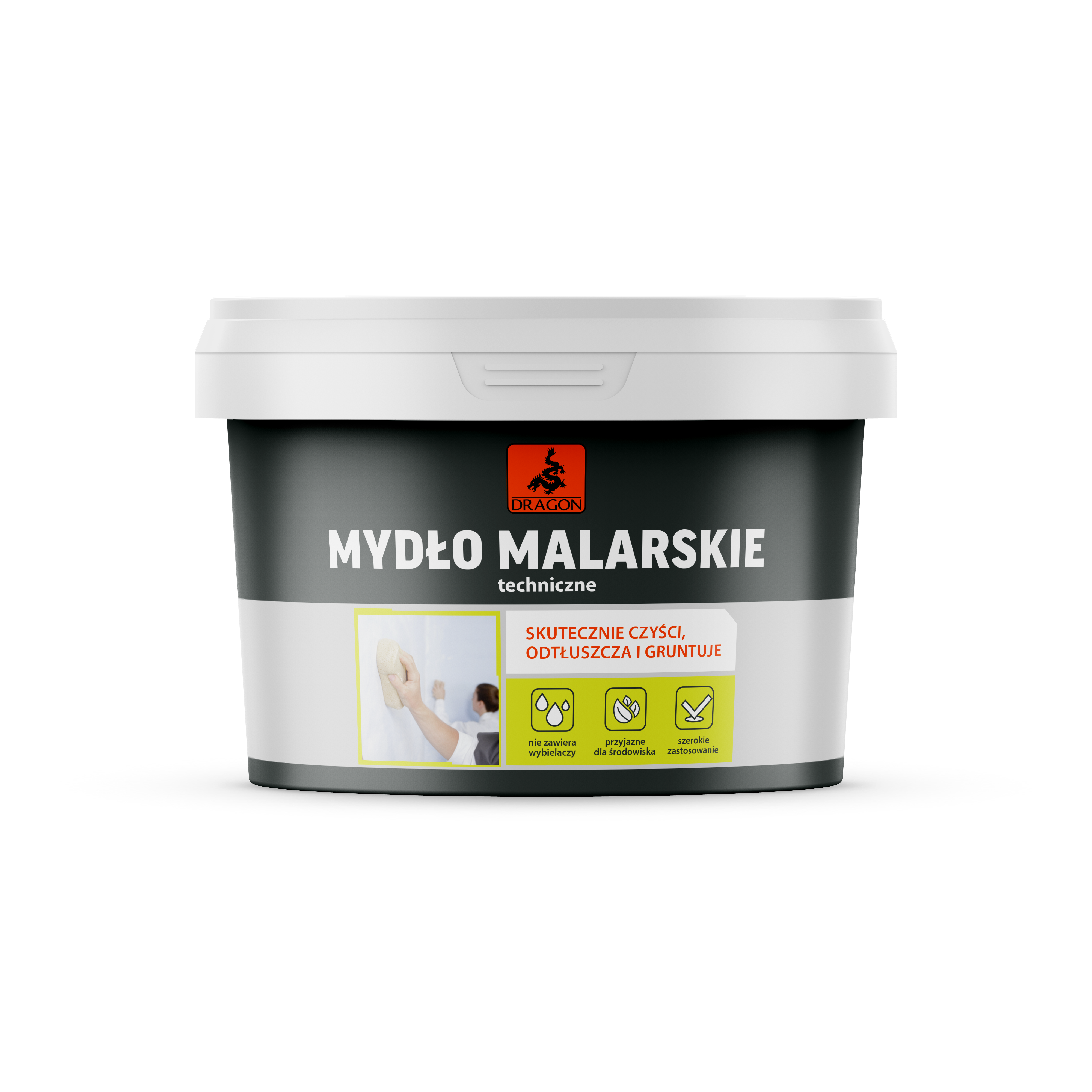 Mydło malarskie 40 % 0.4 kg szare DRAGON