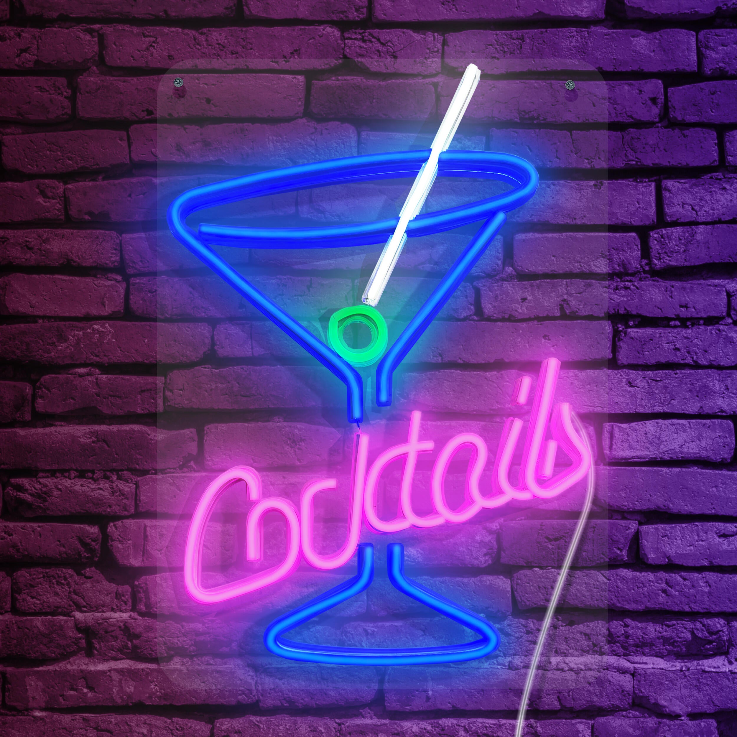 Kinkiet Neon Coctails USB mix na baterie Goldlux - 2