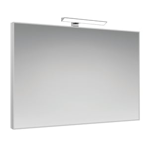 Mobile Bagno Sospeso PORTO - Bianco/Olmo, 2 Cassetti Soft-Close, Lavabo Ceramica, Specchio LED 80x60 Cm - Foto 10